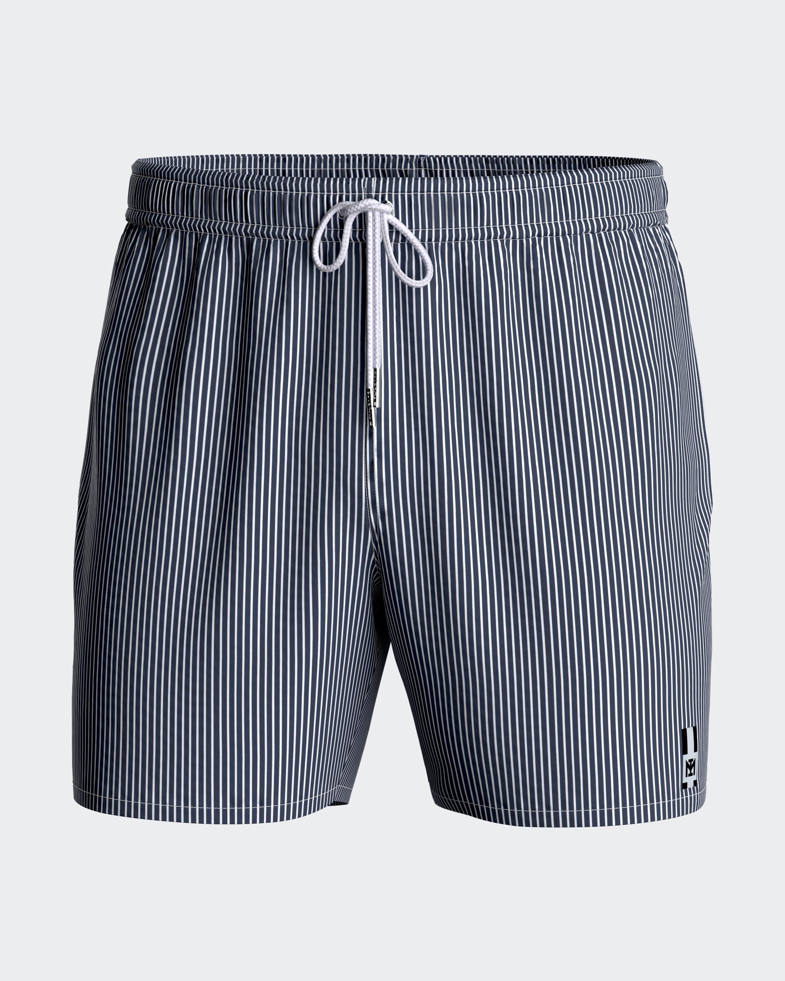 Striped swim short