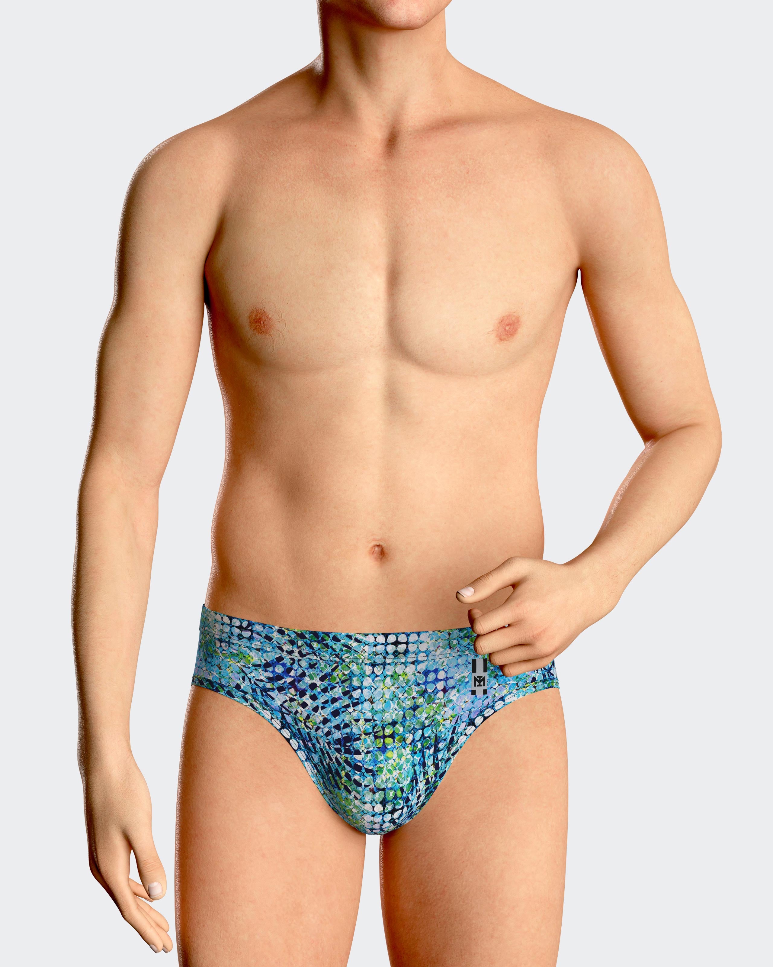 Bañador Slip estampado exótico