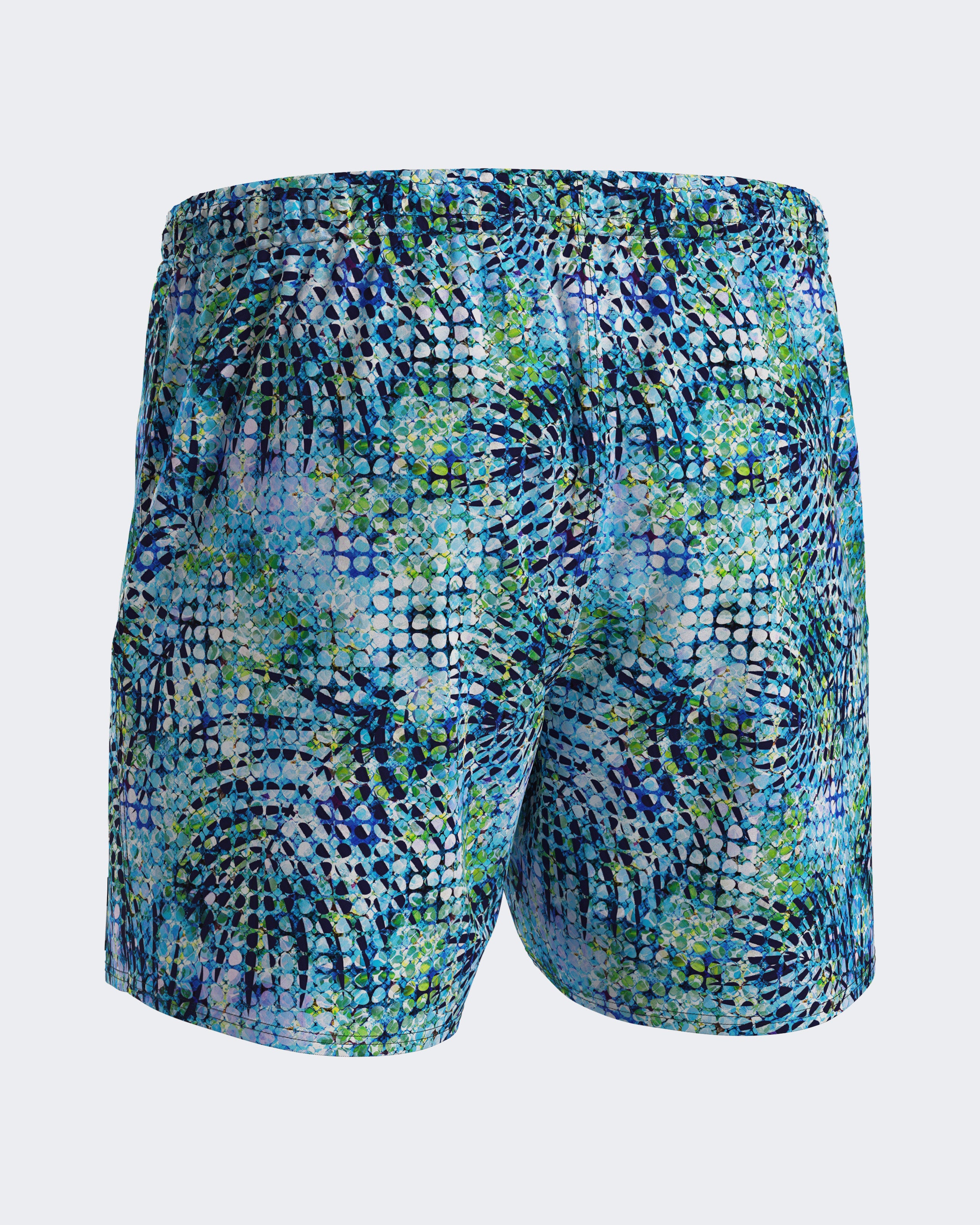 Short de bain imprimé exotique