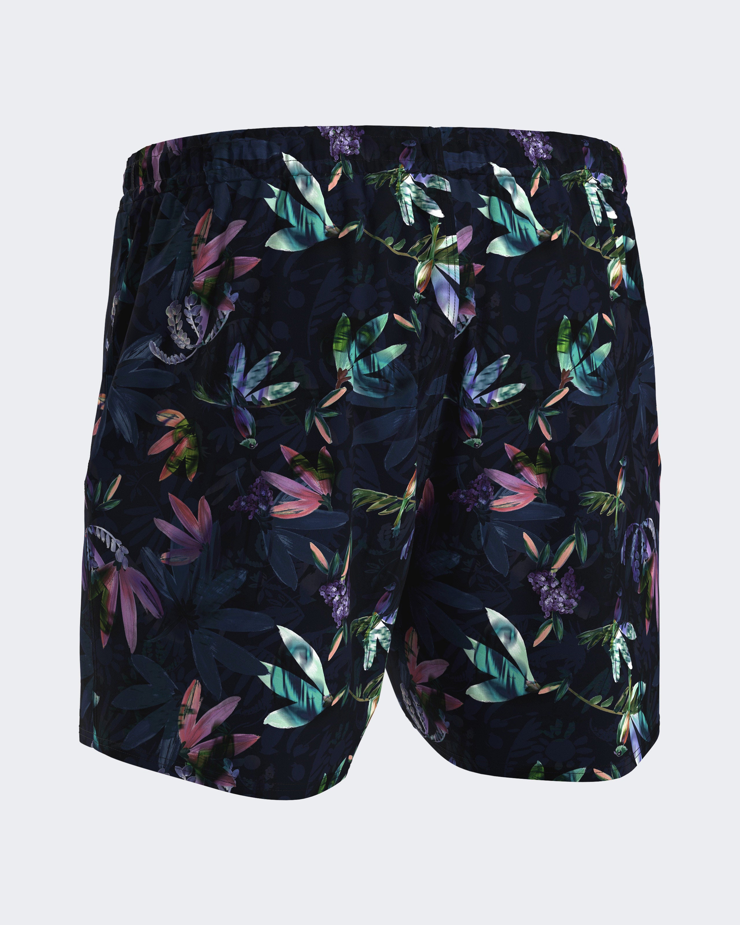 Short de bain imprimé tropicale