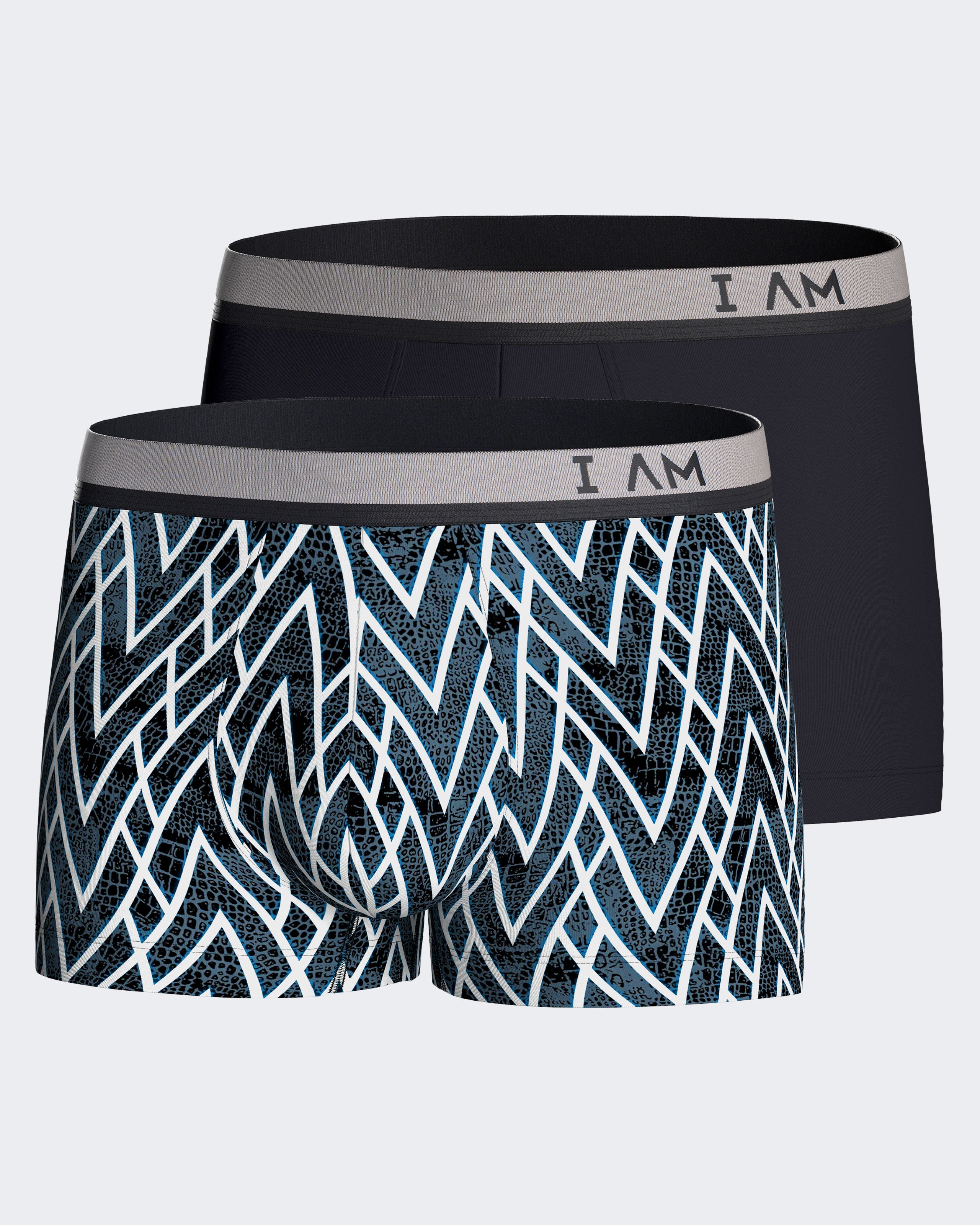Pack 2 boxers de homem estampados em Lyocell