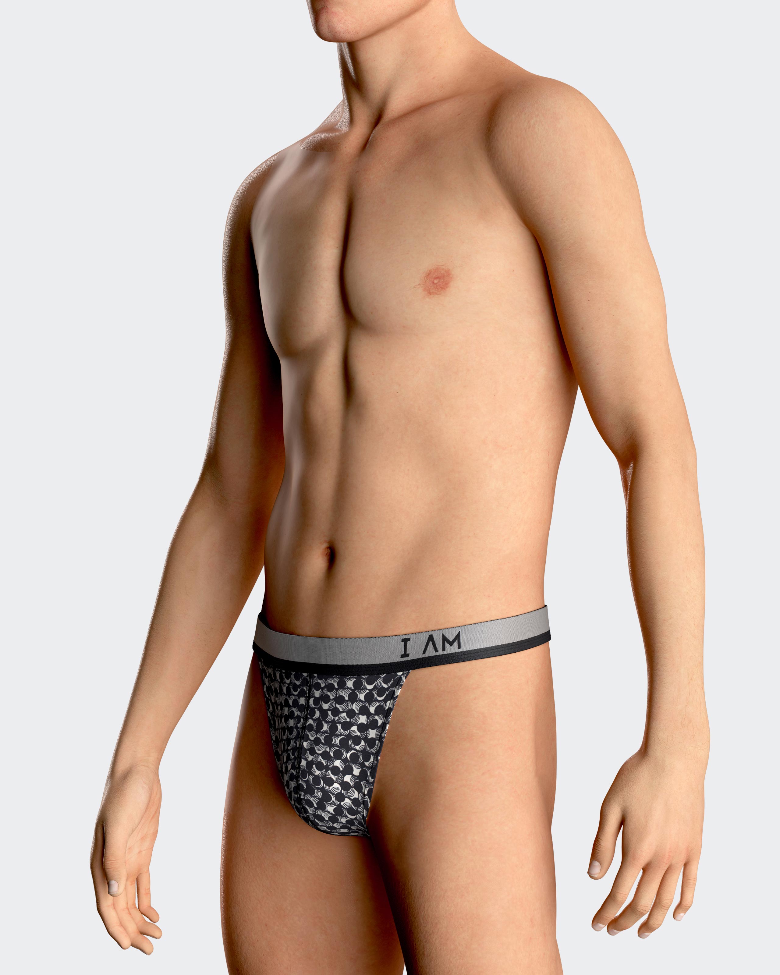 Tanga de hombre estampado en Lyocell