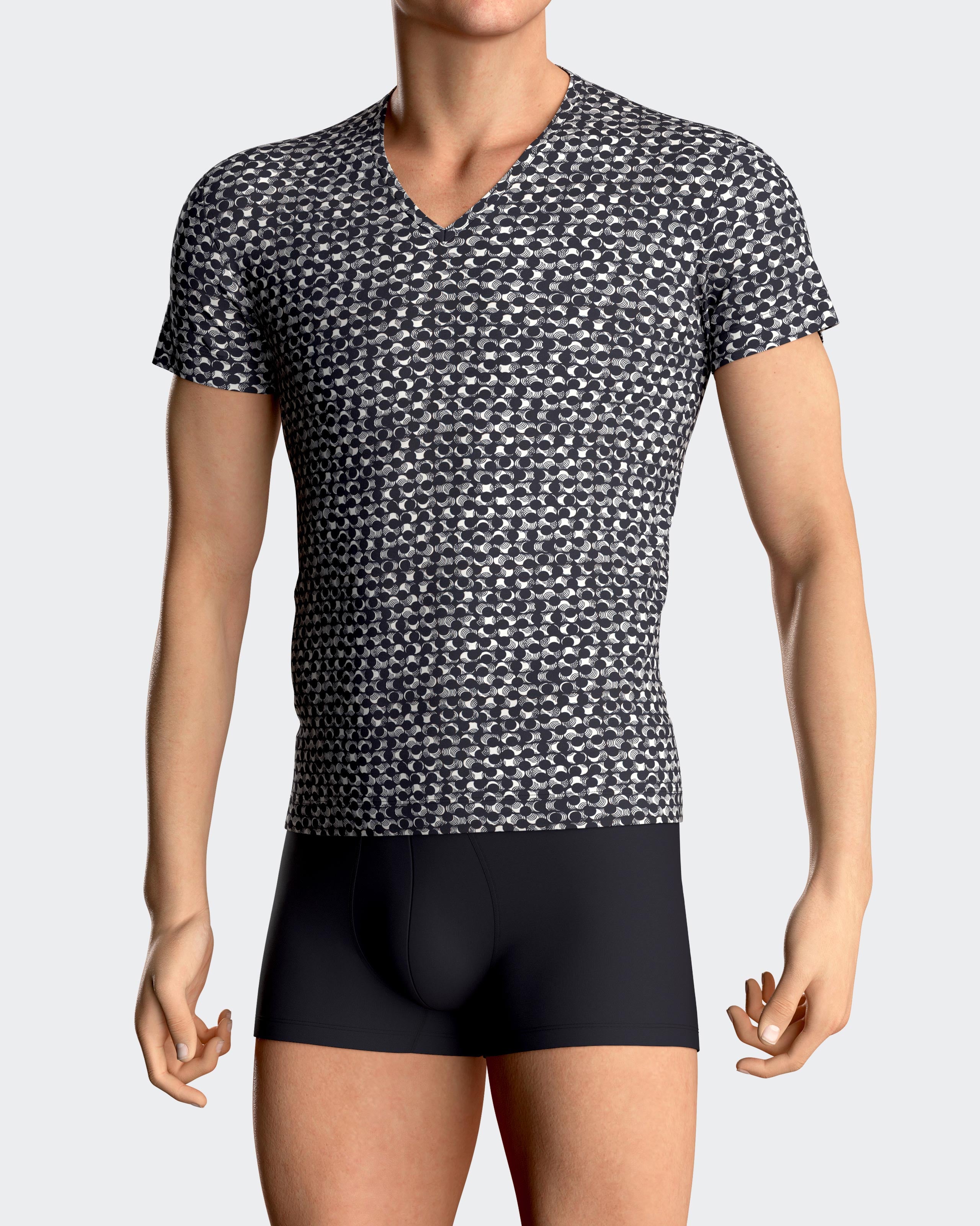 T-shirt imprimé en Lyocell