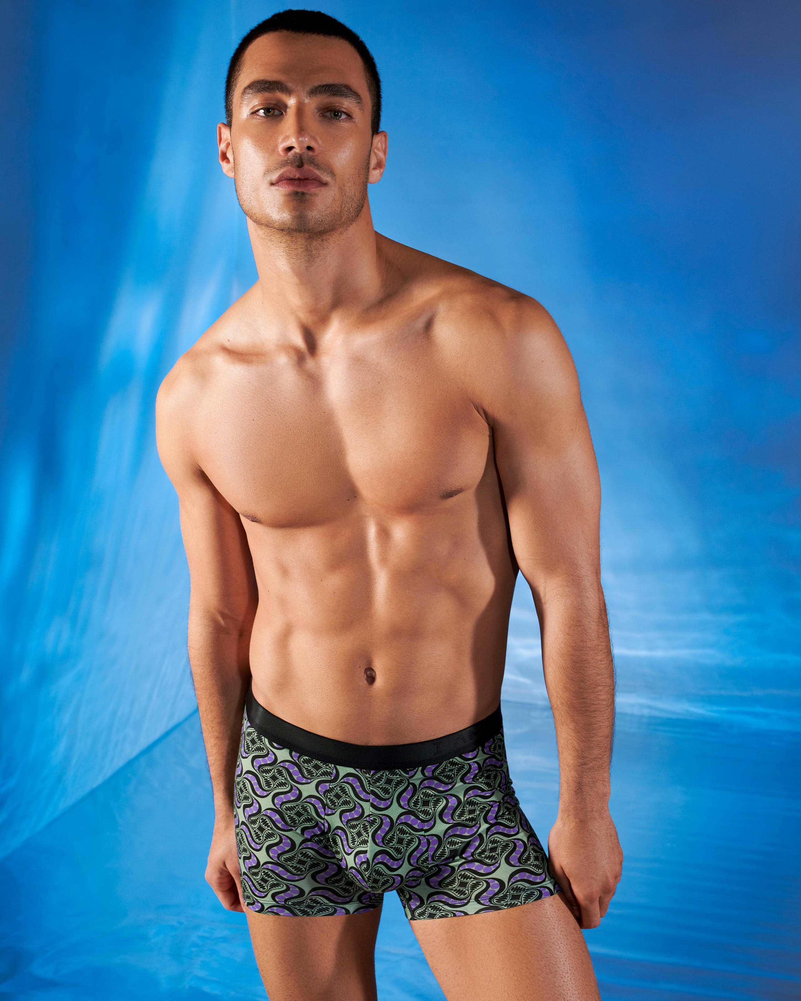 Printed Man's boxer in Lyocell