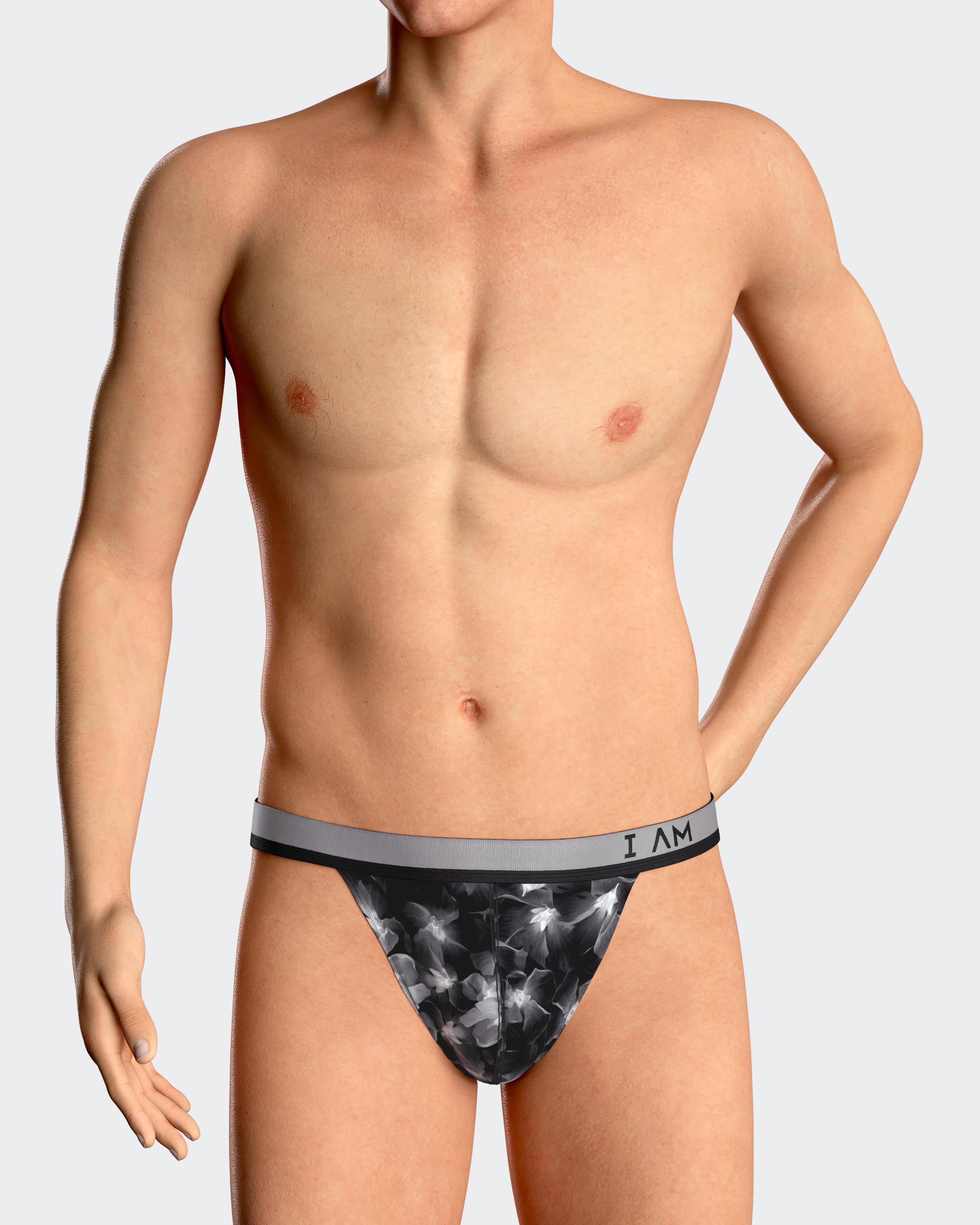 String de homem estampado em Lyocell