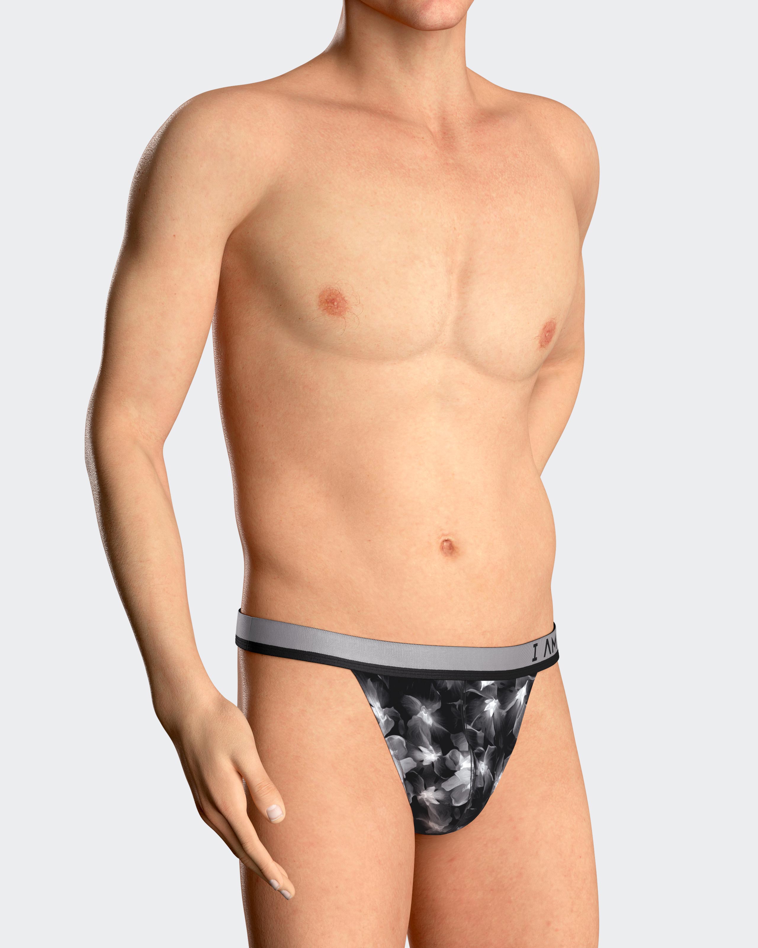 String de hombre estampado en Lyocell