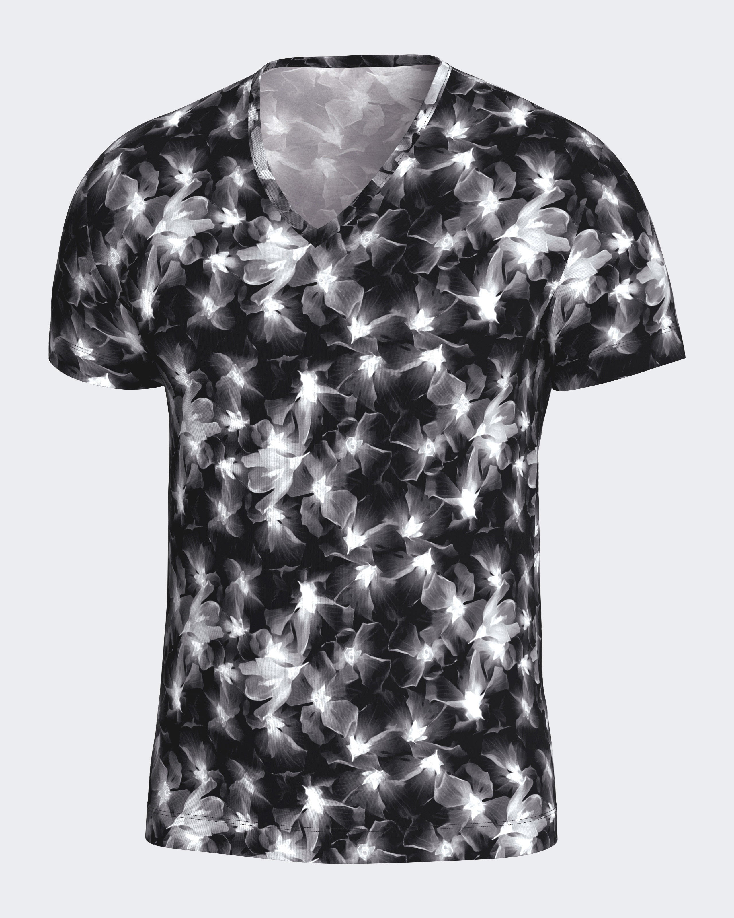 Printed man's T-shirt in Lyocell