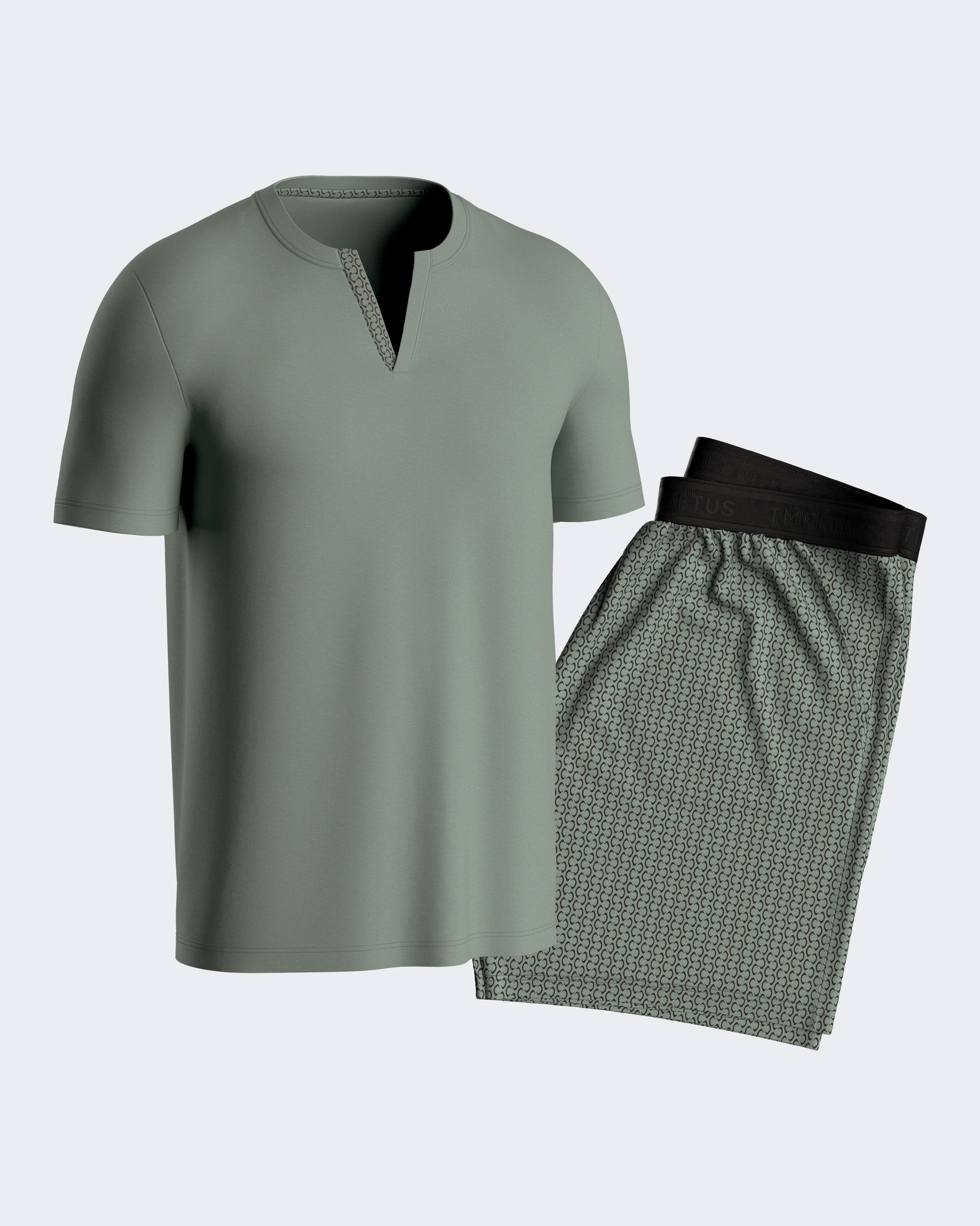 Short Man's Pyjamas in cotton