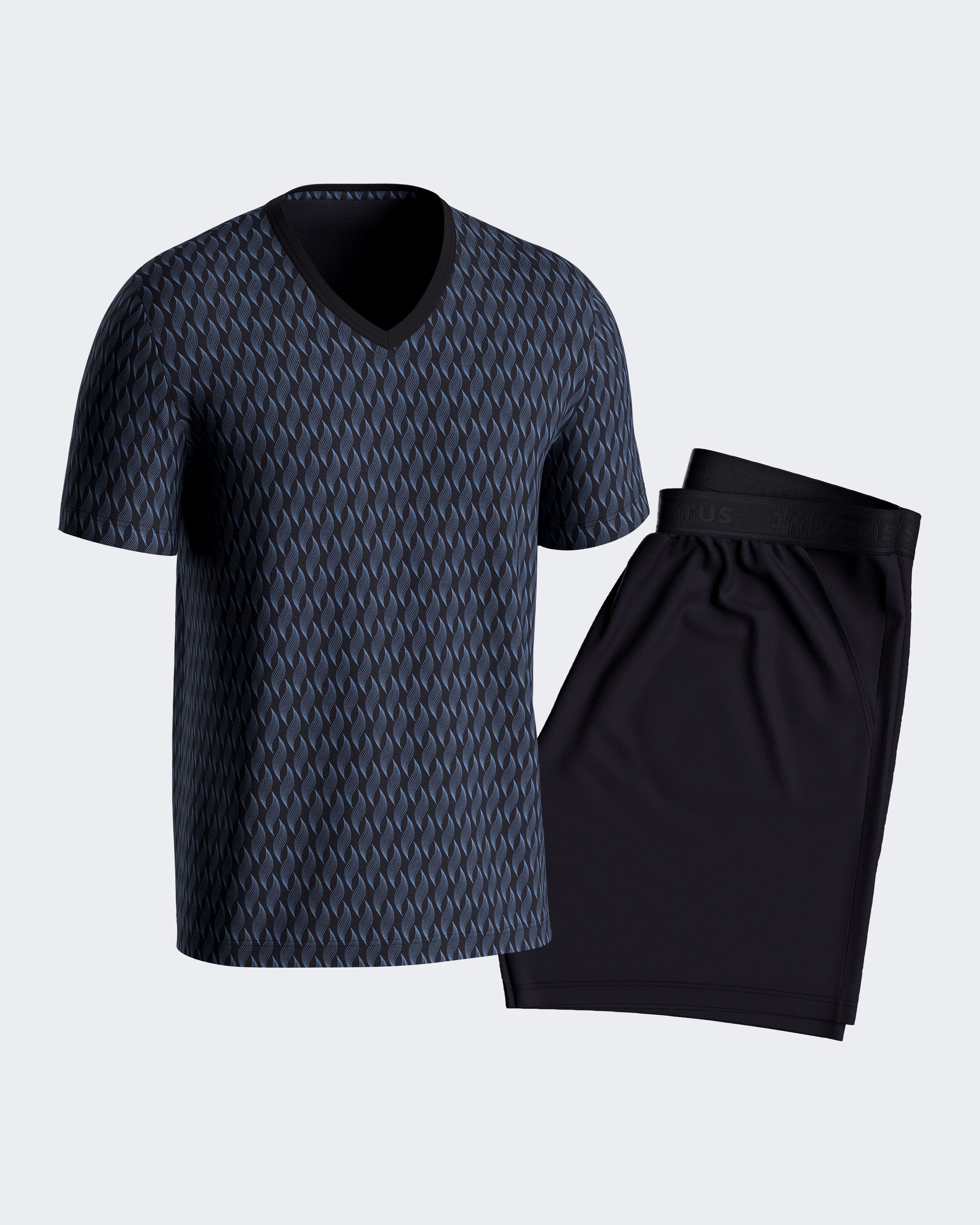 Man's short Pyjamas in Lyocell