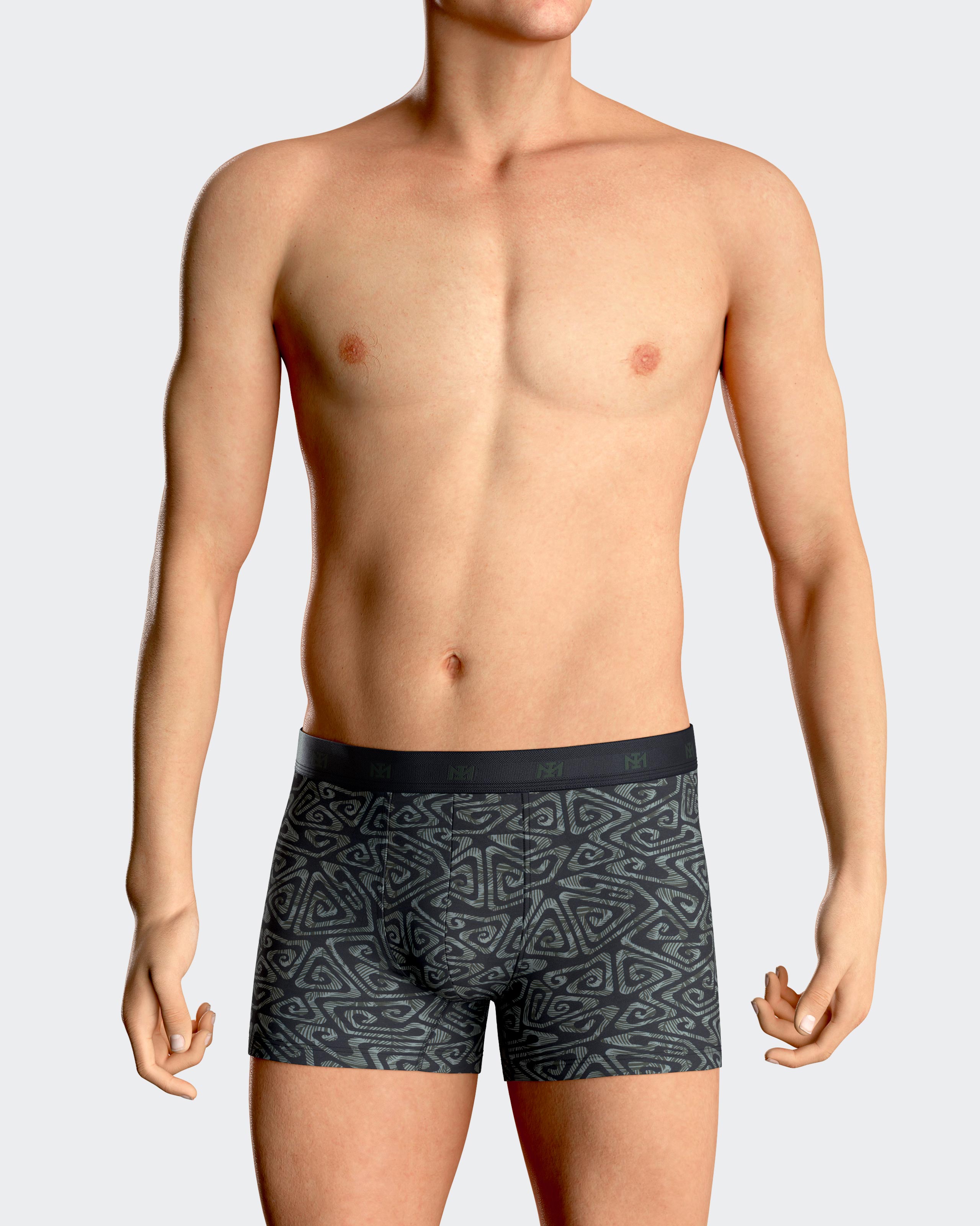 Boxer de homem estampado em Modal