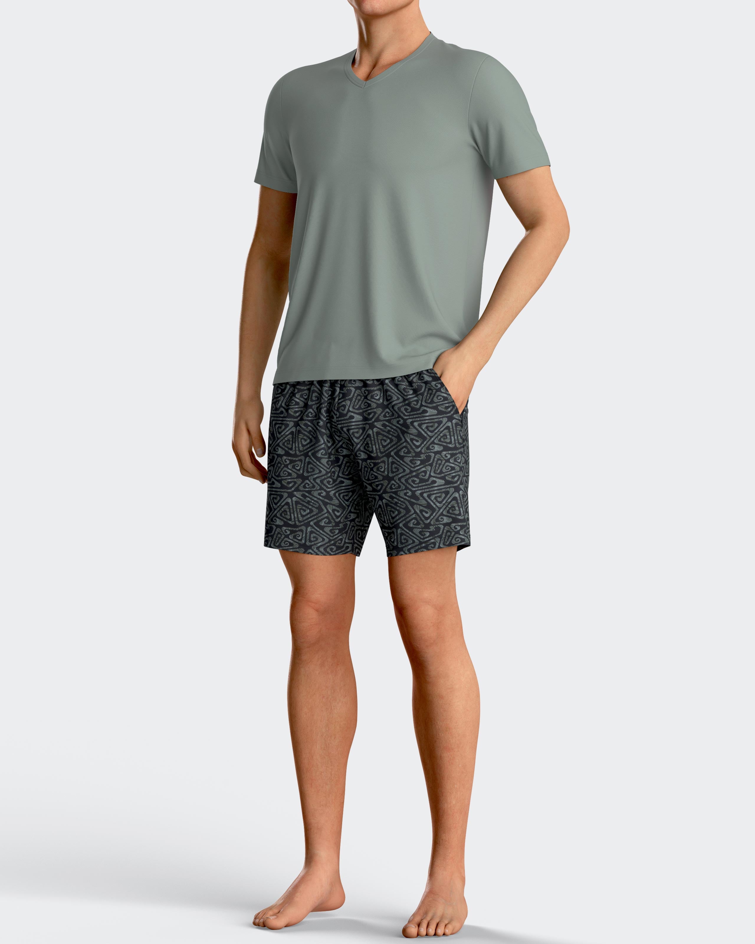 Pyjama court en Modal