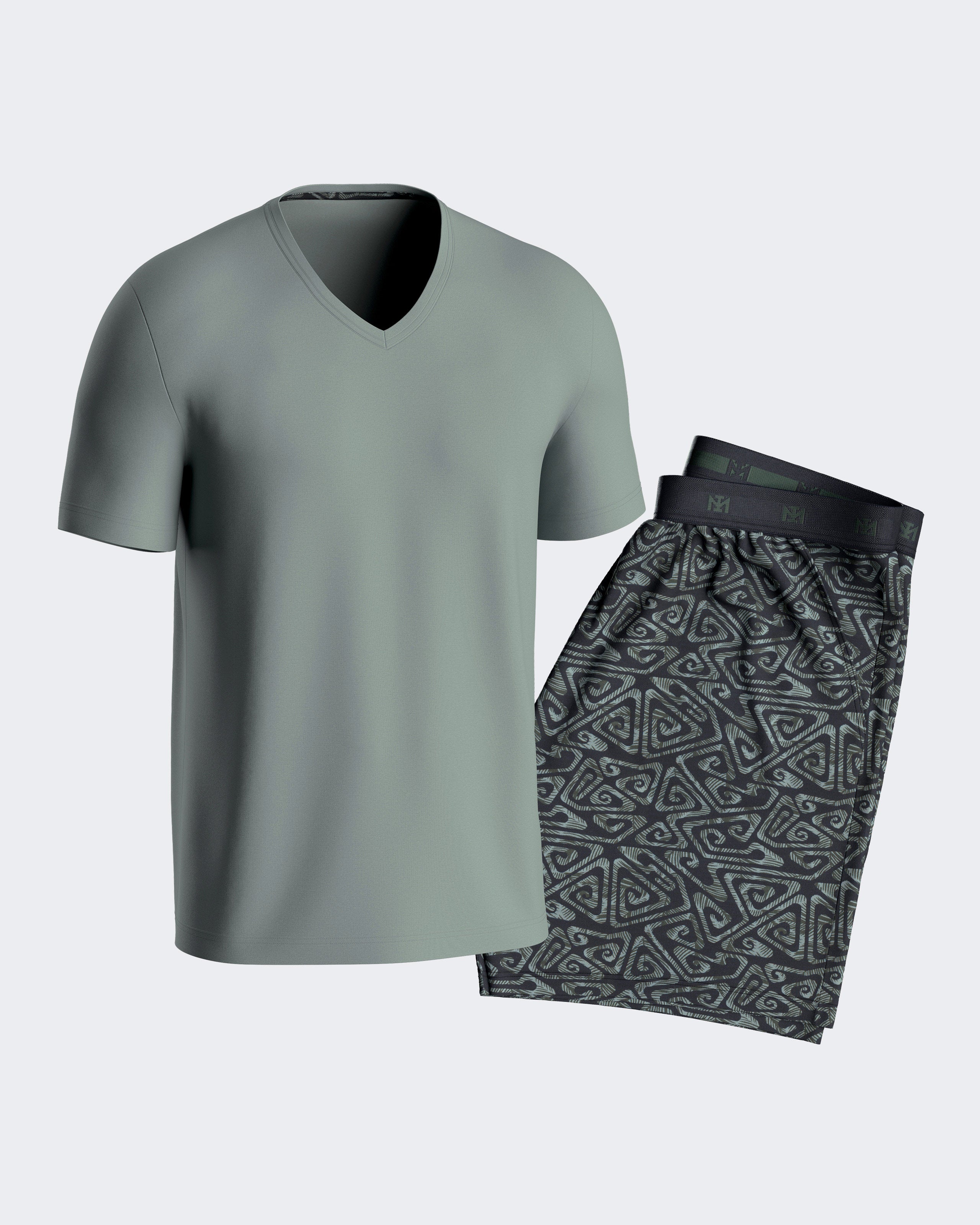 Pijama corto de hombre en modal