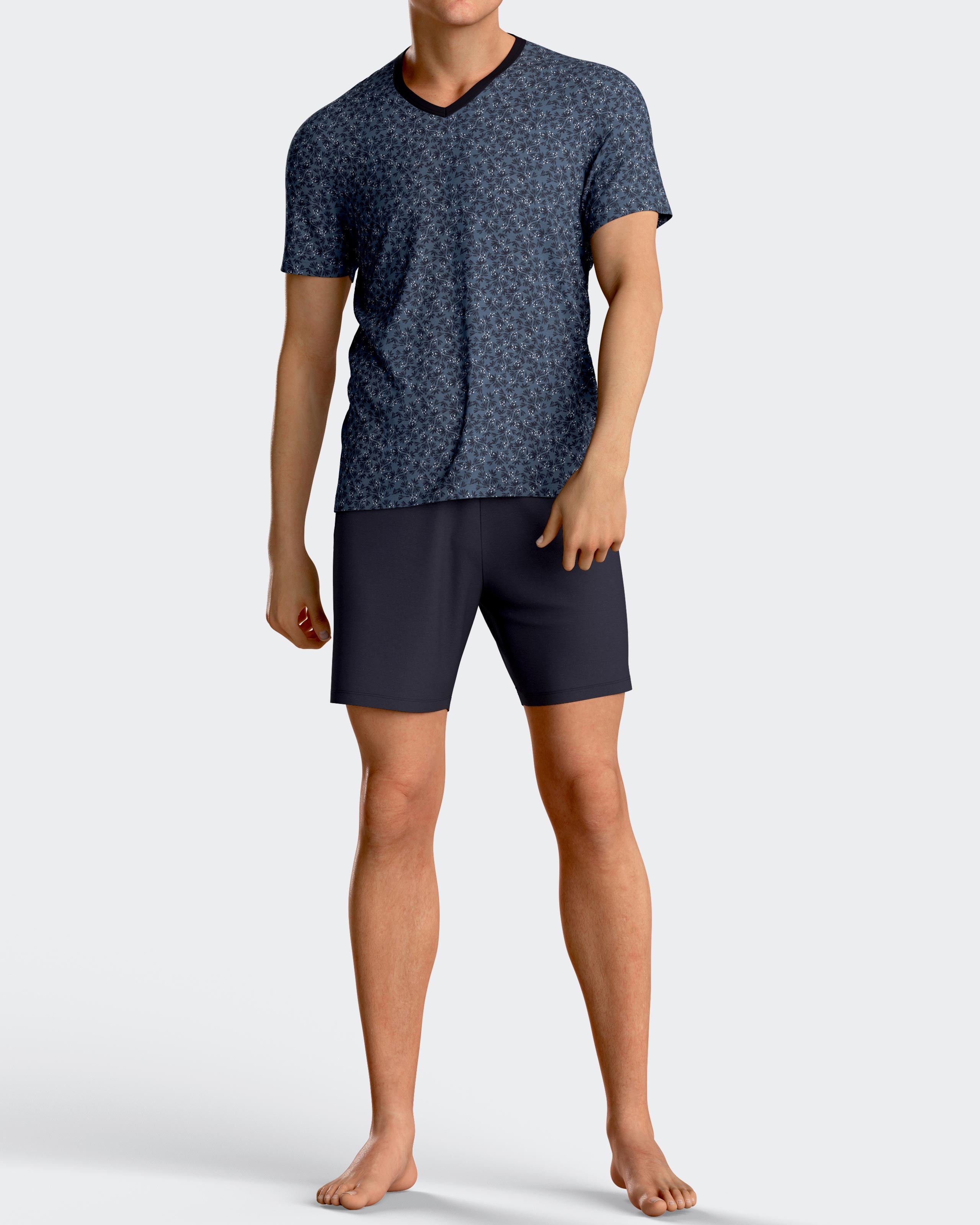 Man's short Pyjamas in Lyocell