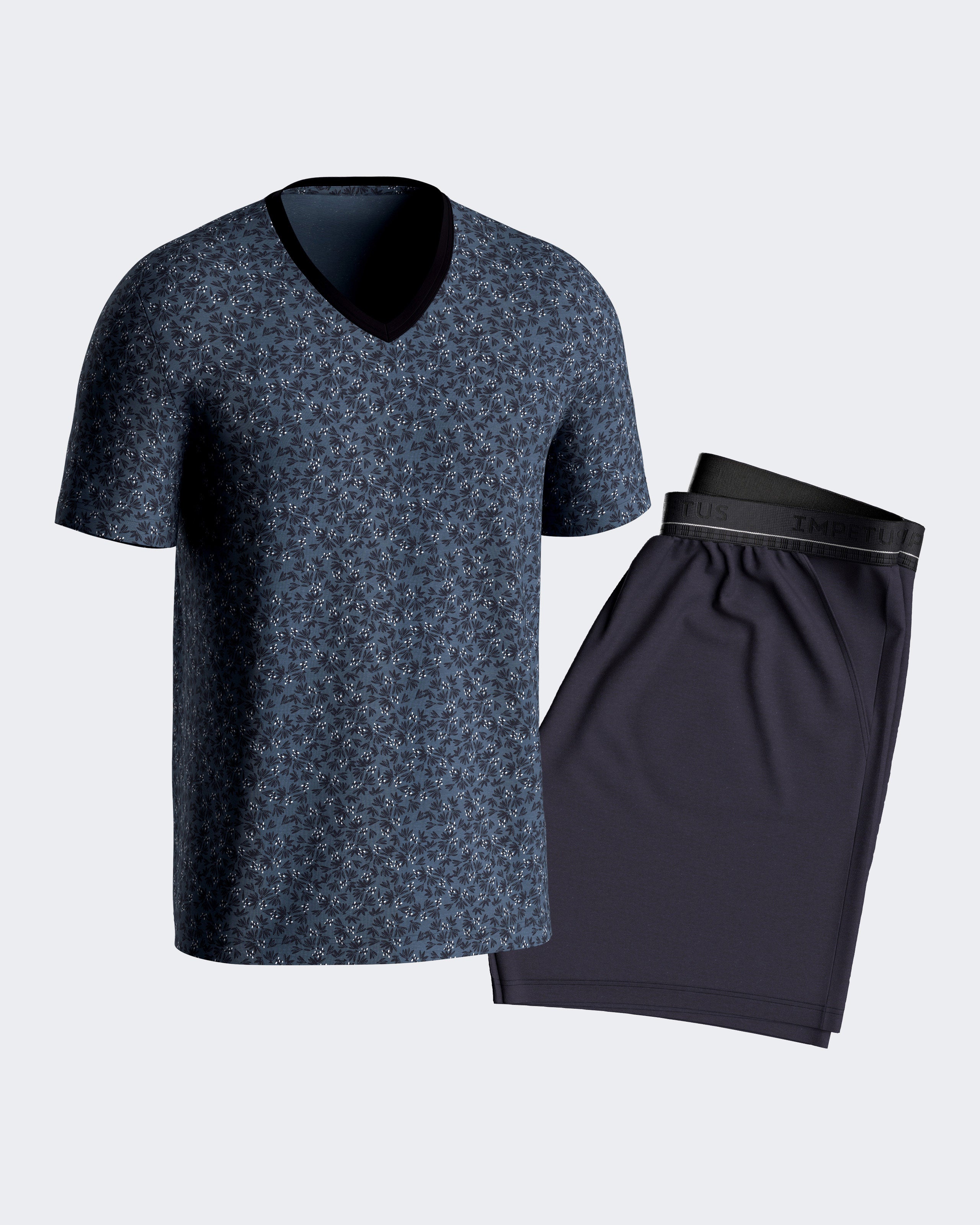 Man's short Pyjamas in Lyocell