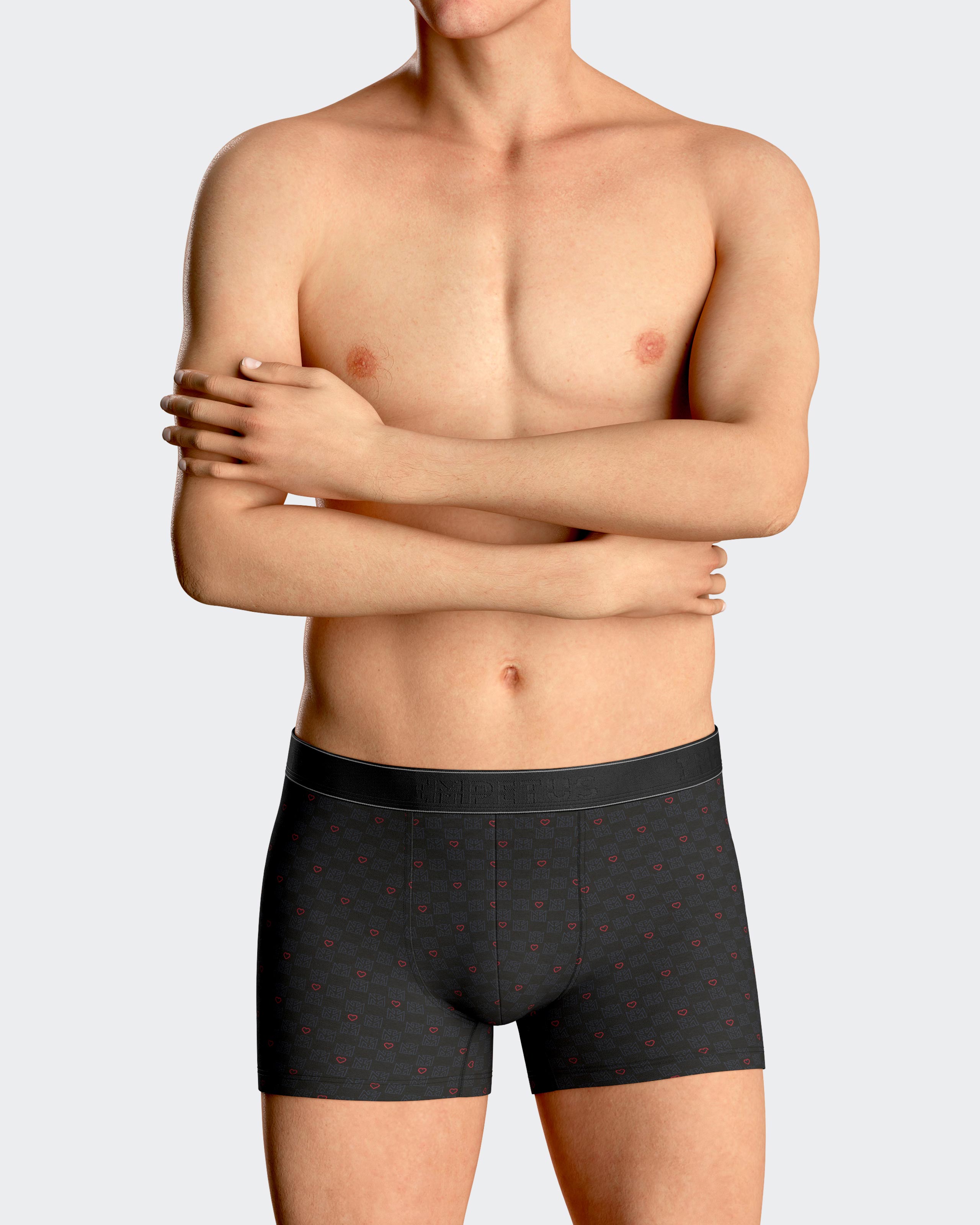 Pack of two heart print boxers