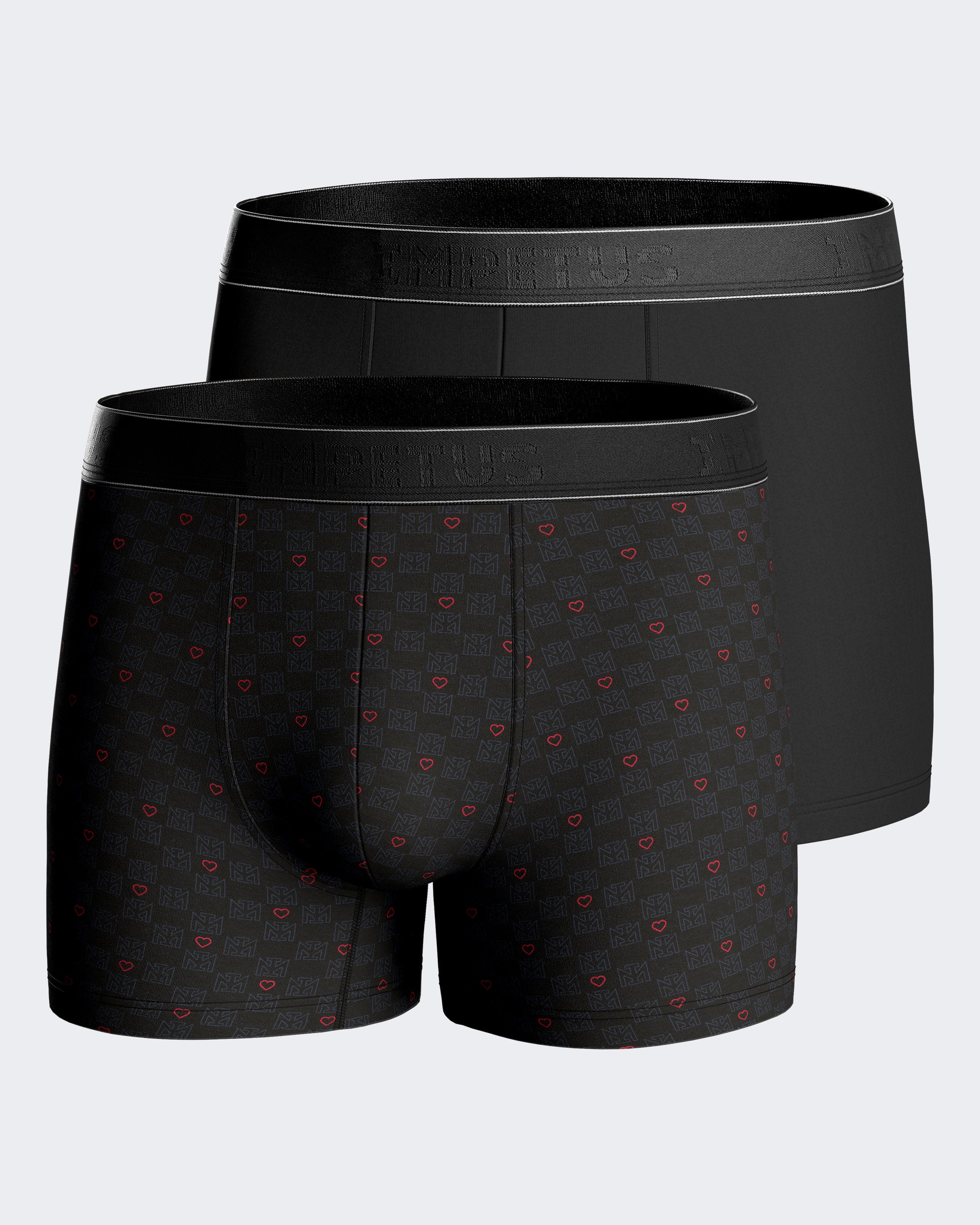 Pack dois boxers estampado corações