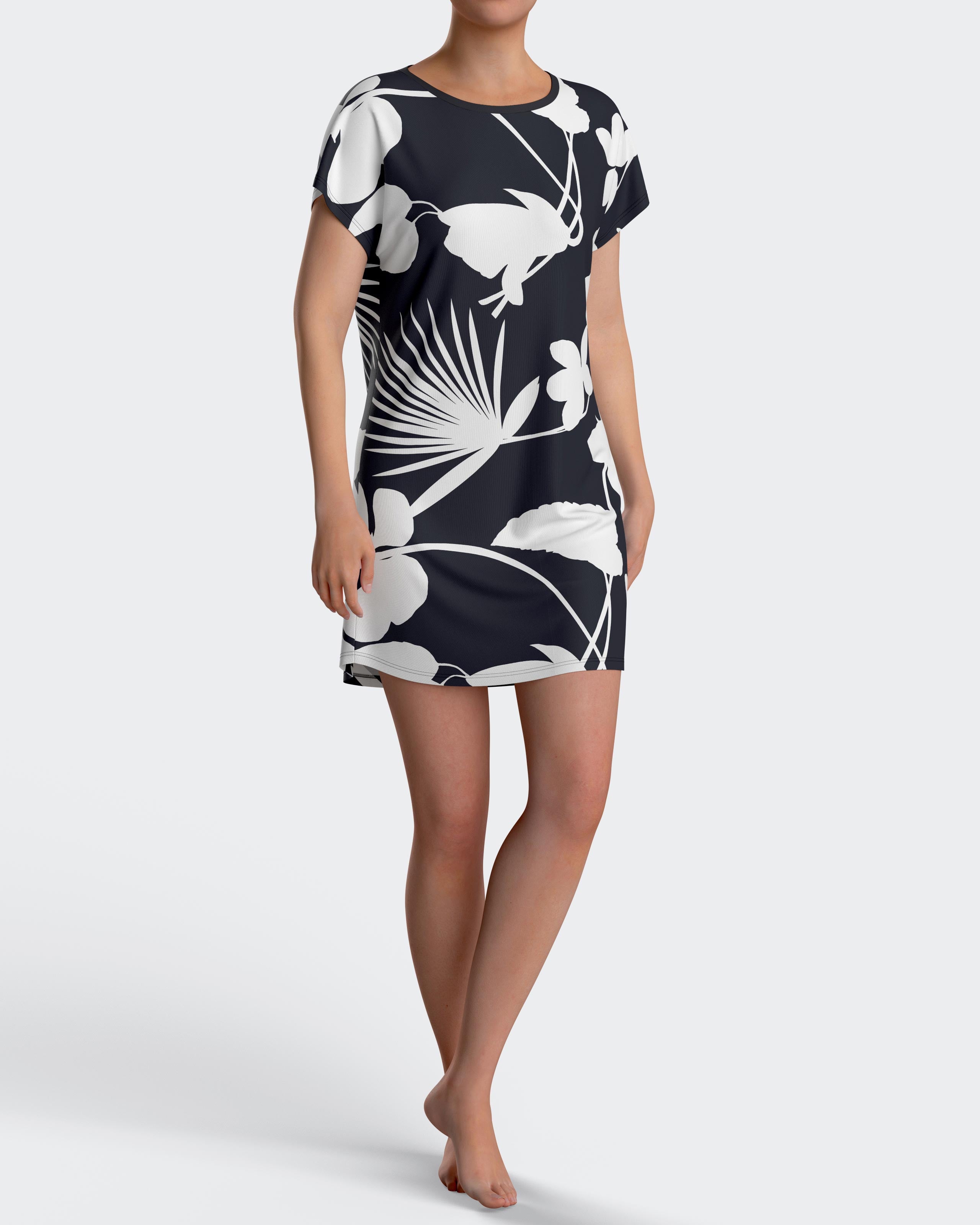 Camisón con estampado floral en Lyocell