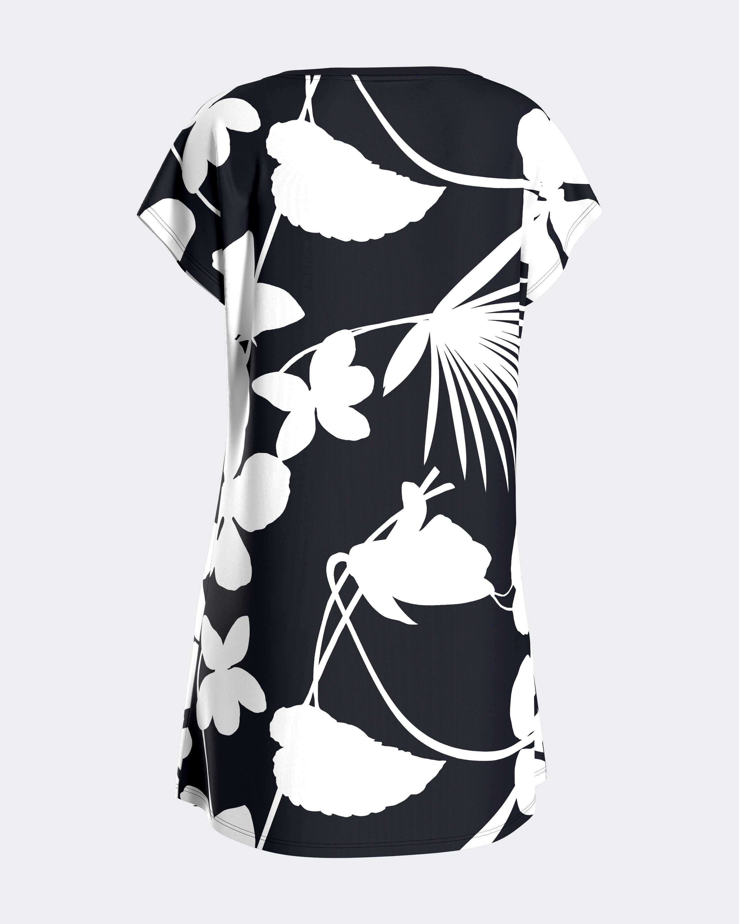 Nightgown with floral print in Lyocell