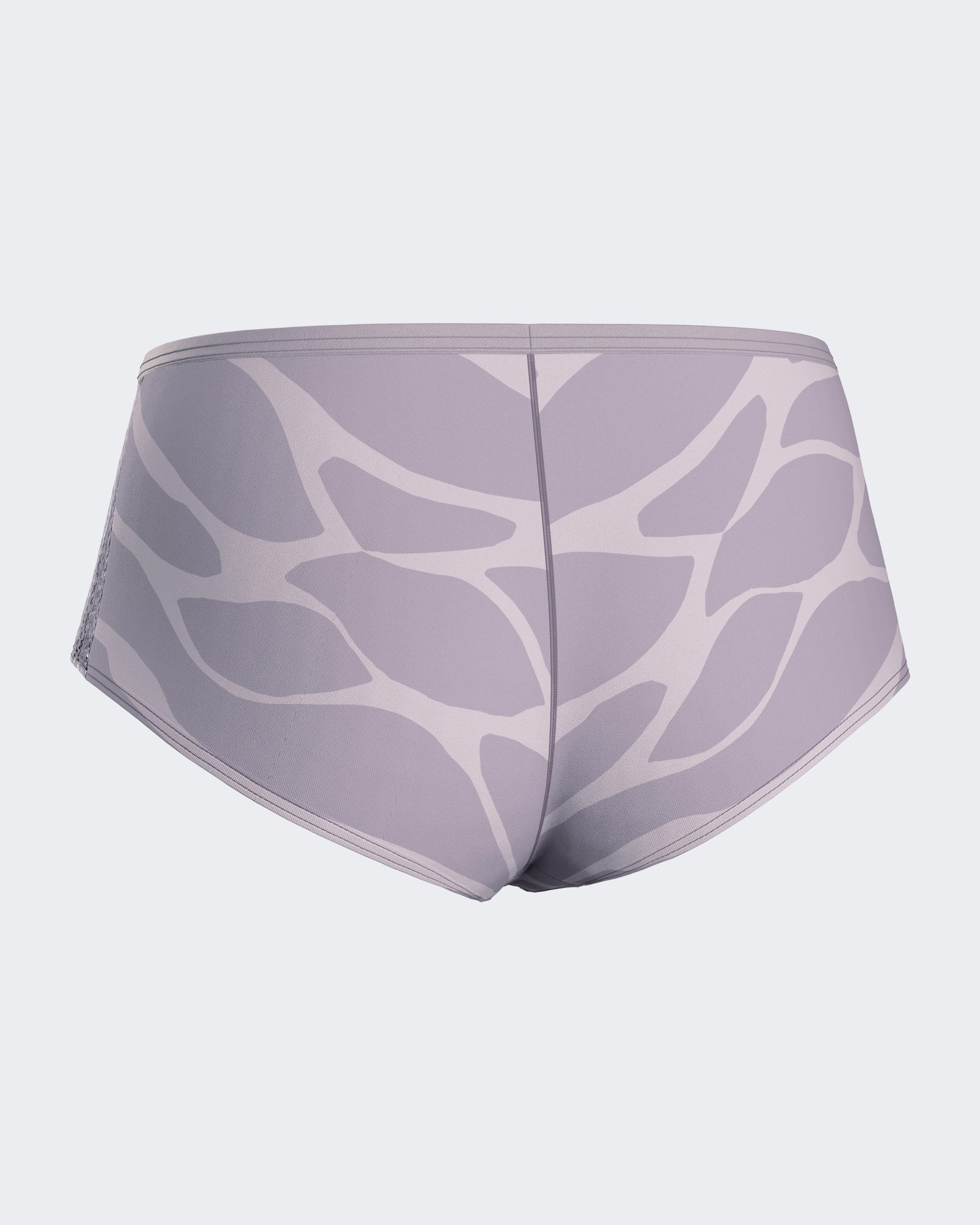 Hipster with exotic print and lace