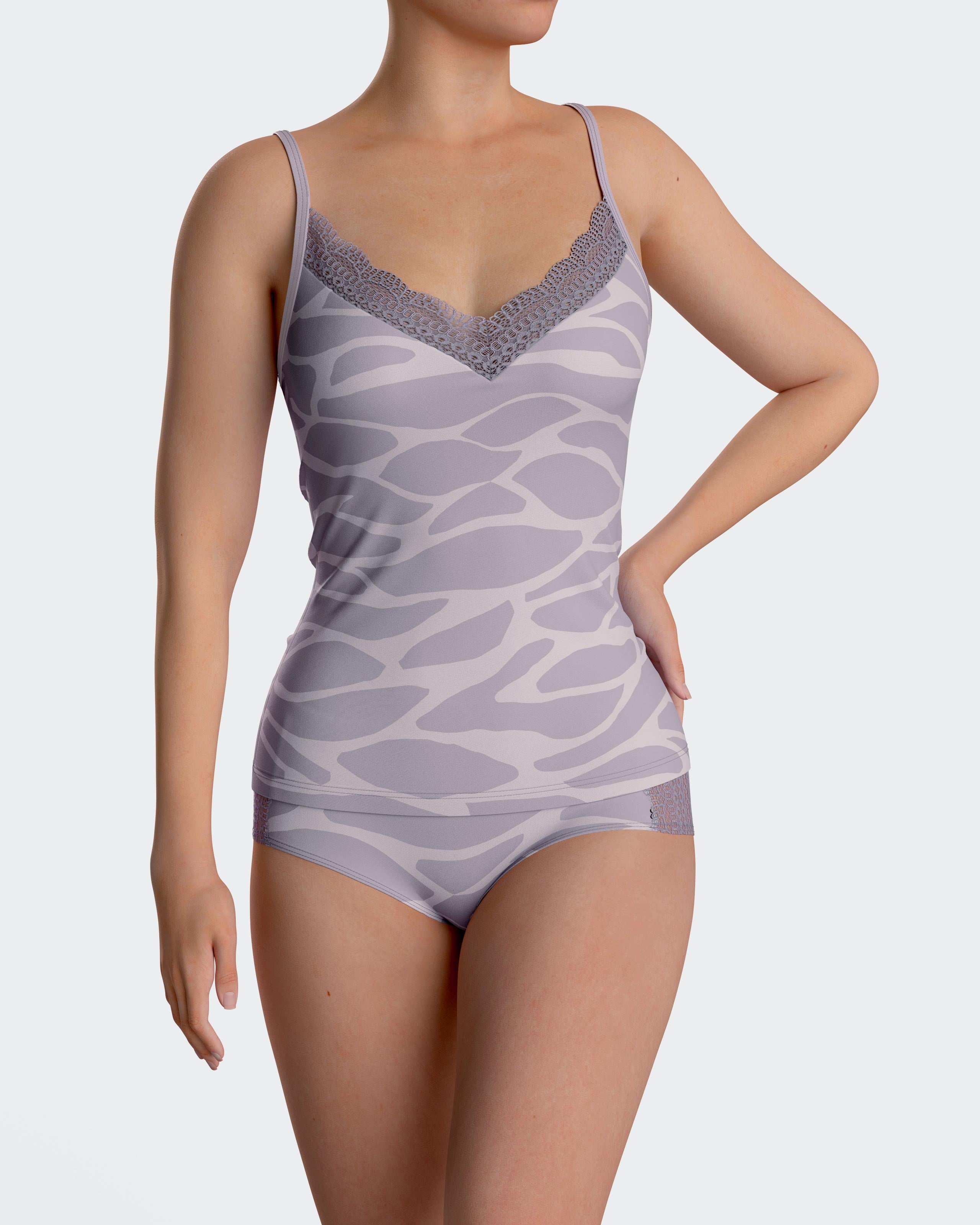 Conjunto de mulher com detalhes em renda