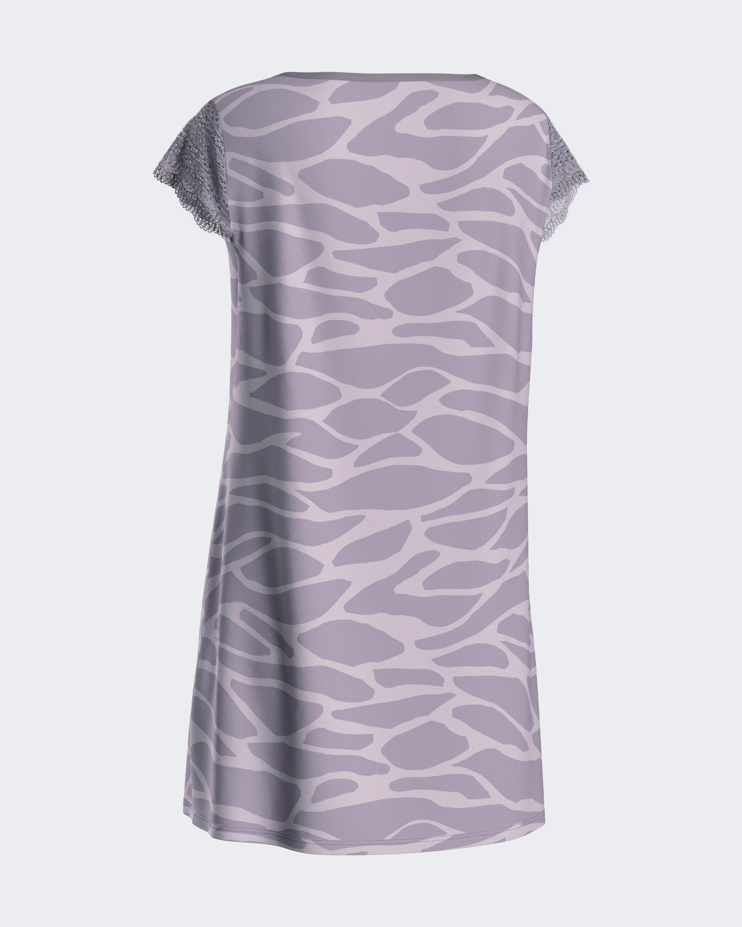 Chemise de nuit avec détails en dentelle