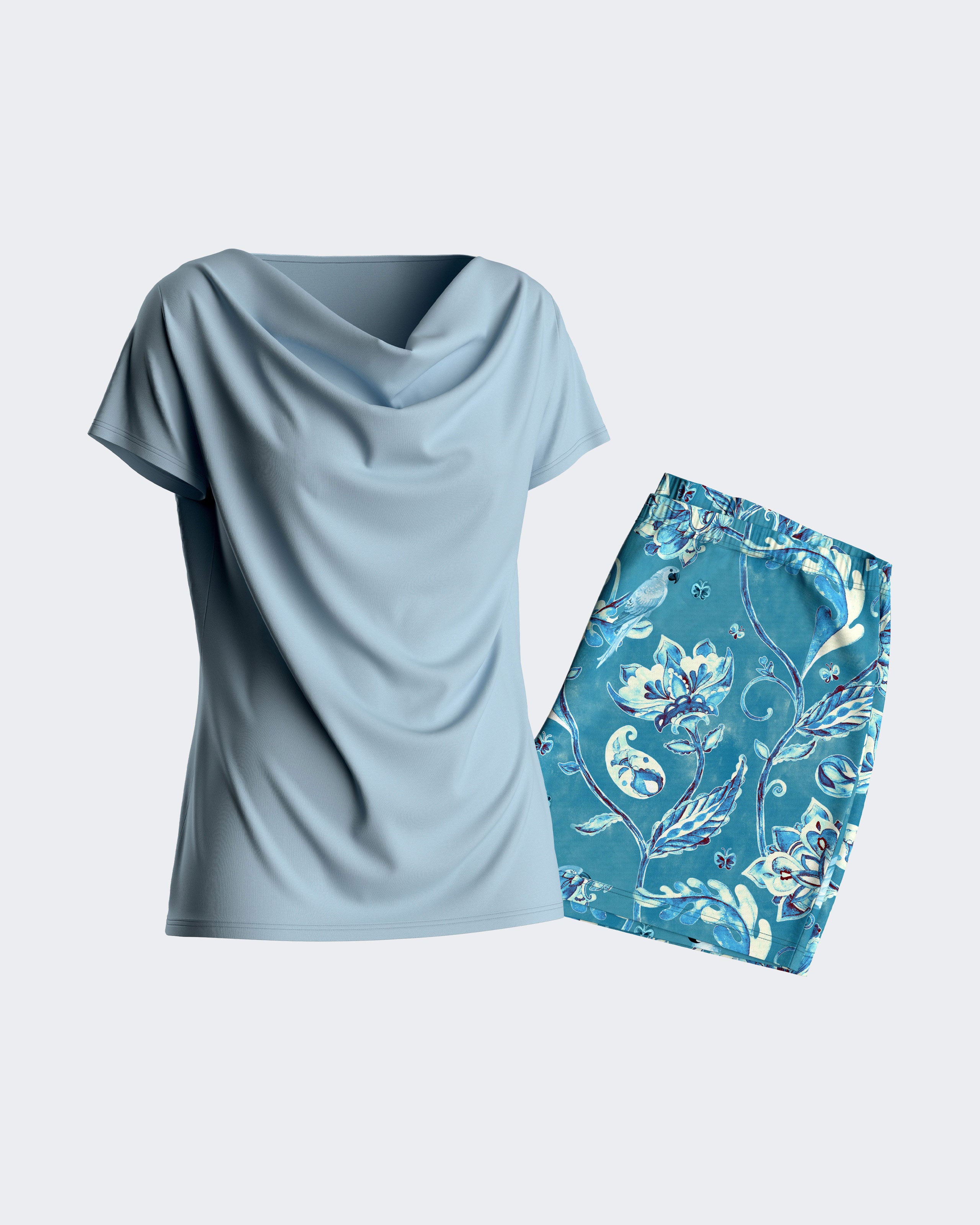 Pyjama de femme avec Boutons en Modal