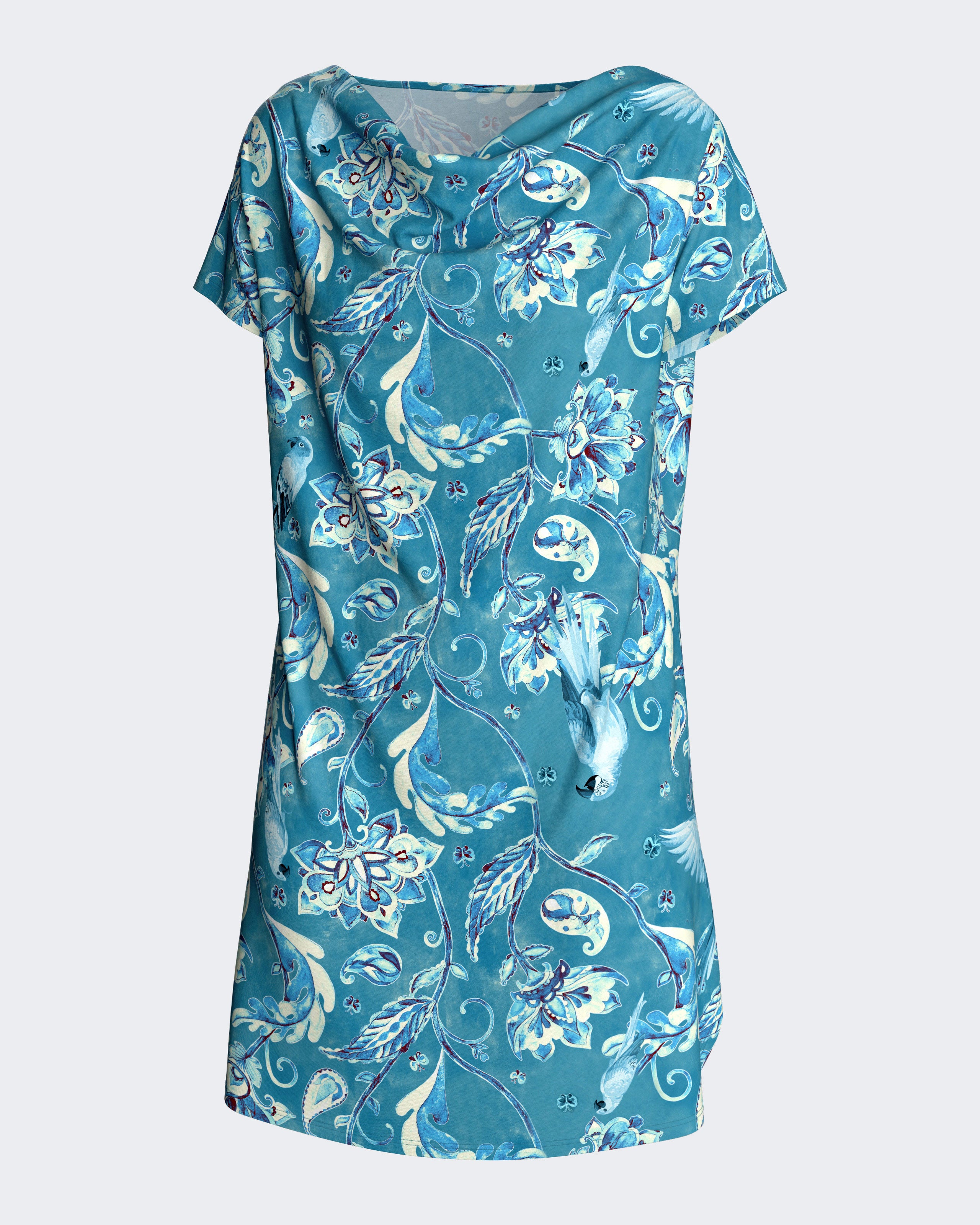 Camisa de dormir estampado floral em Modal
