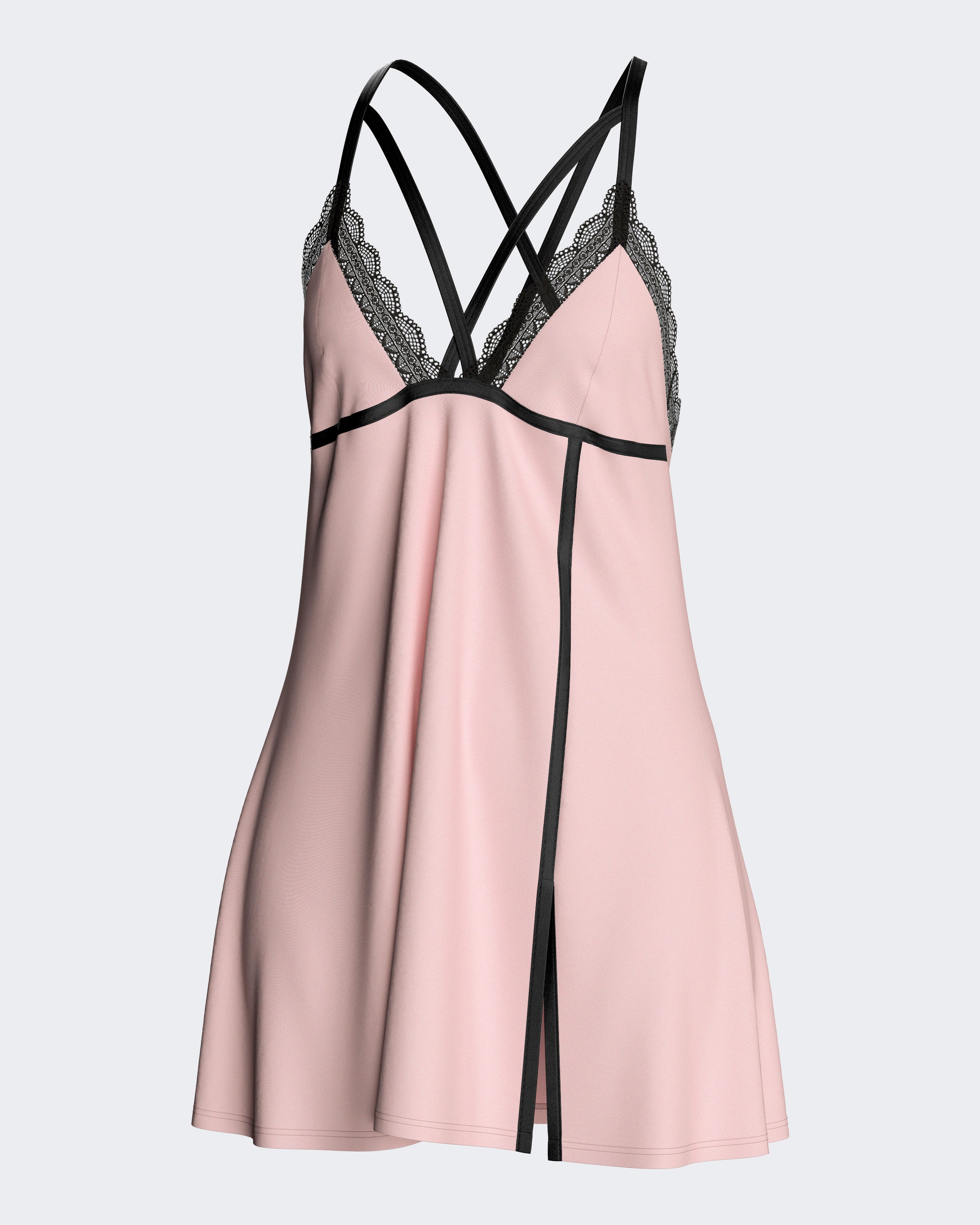 Chemise style babydoll en Lyocell