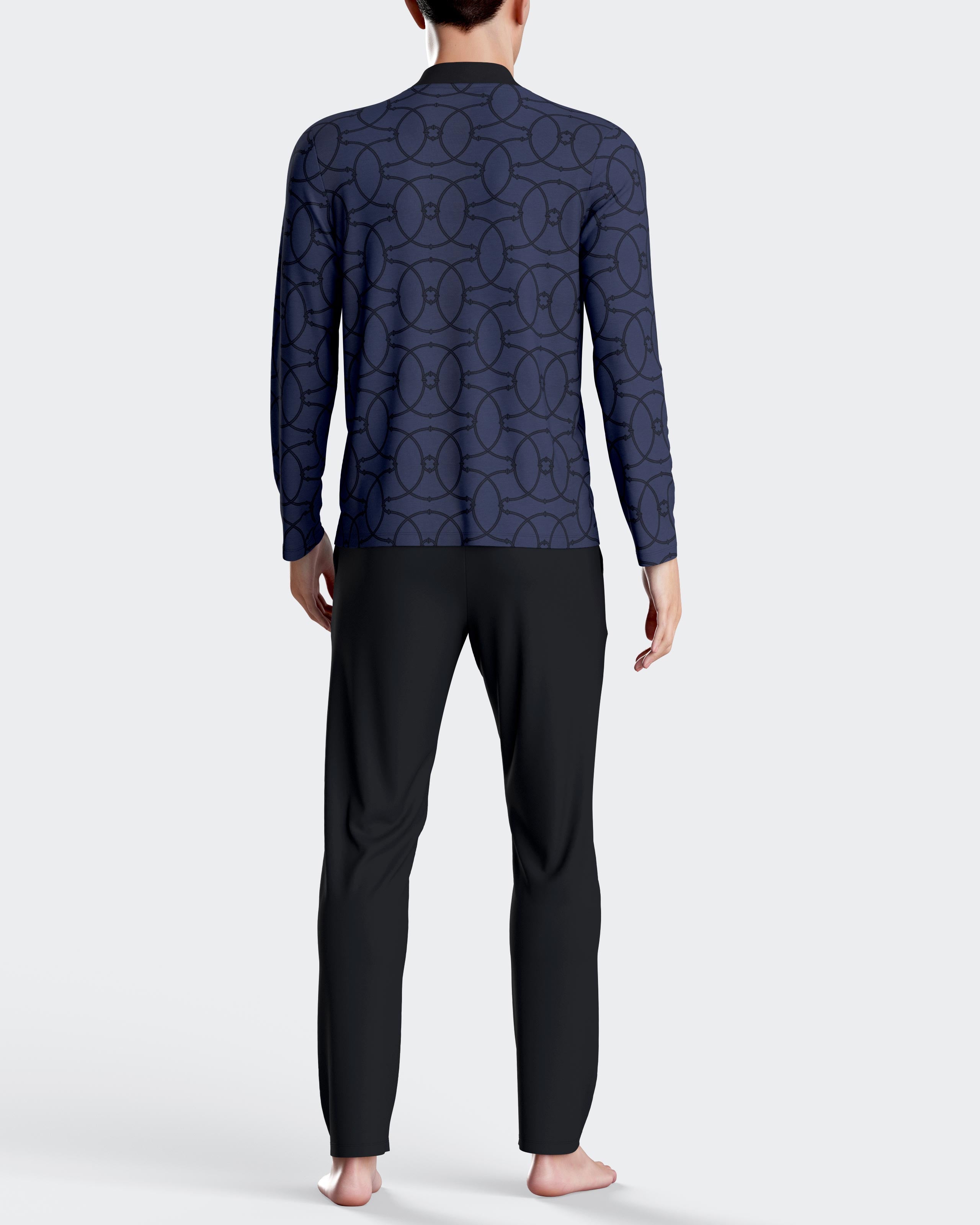 Pyjama imprimé en coton modal