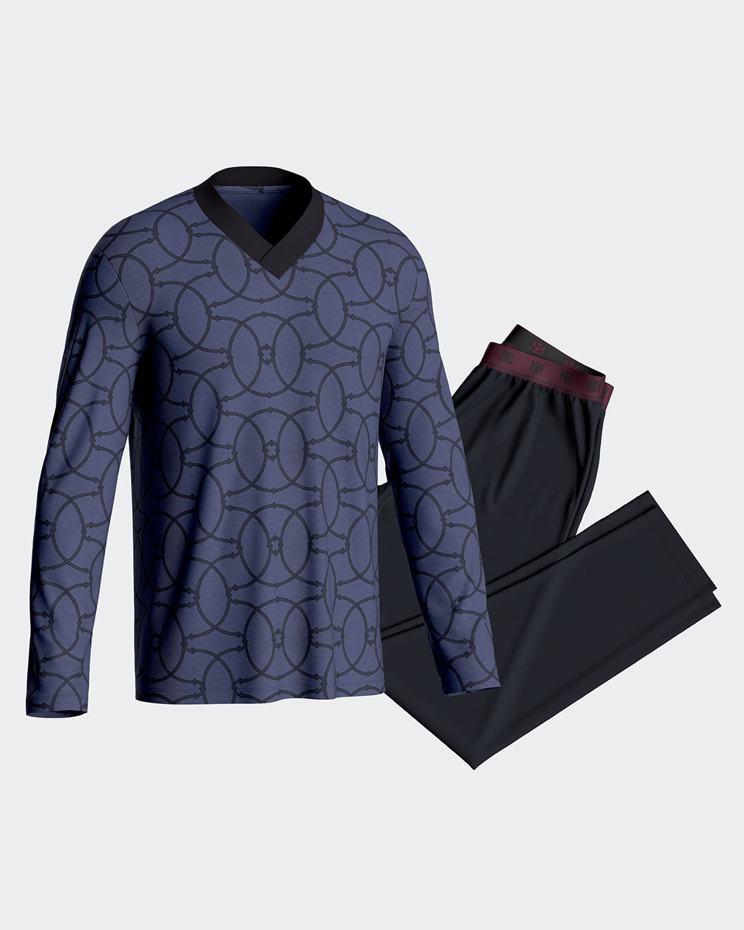 Printed men's pyjamas in Cotton Modal