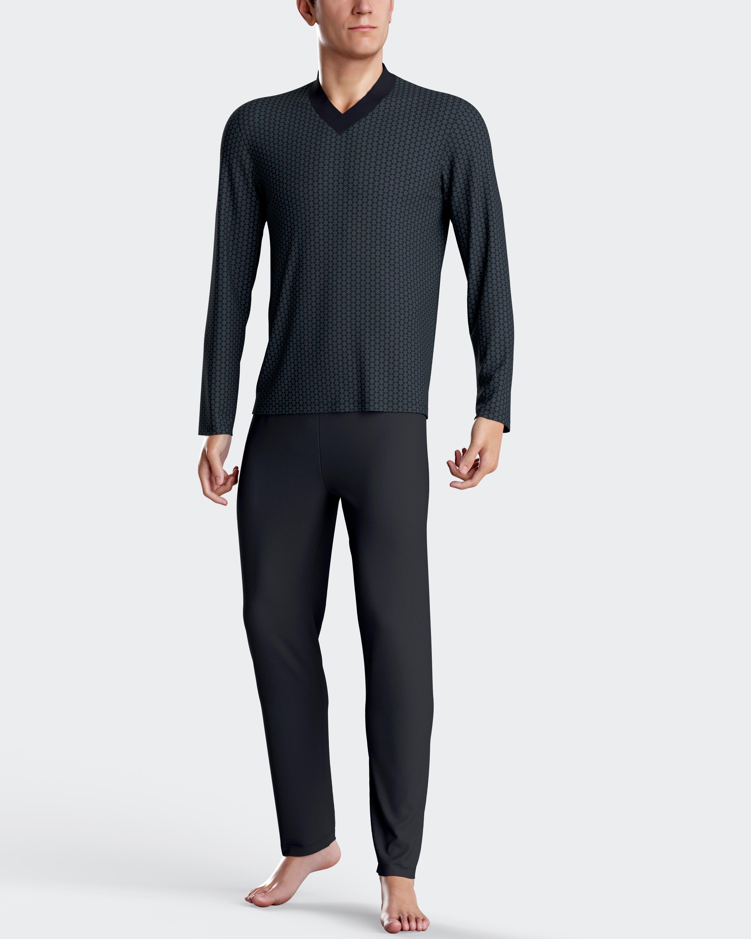 Printed men's pyjamas in Cotton