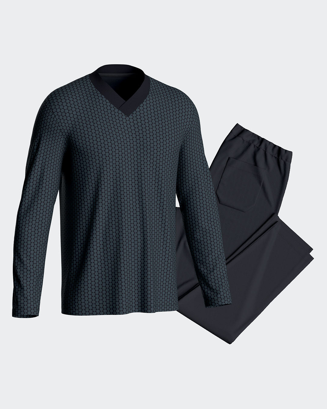 Printed men's pyjamas in Cotton