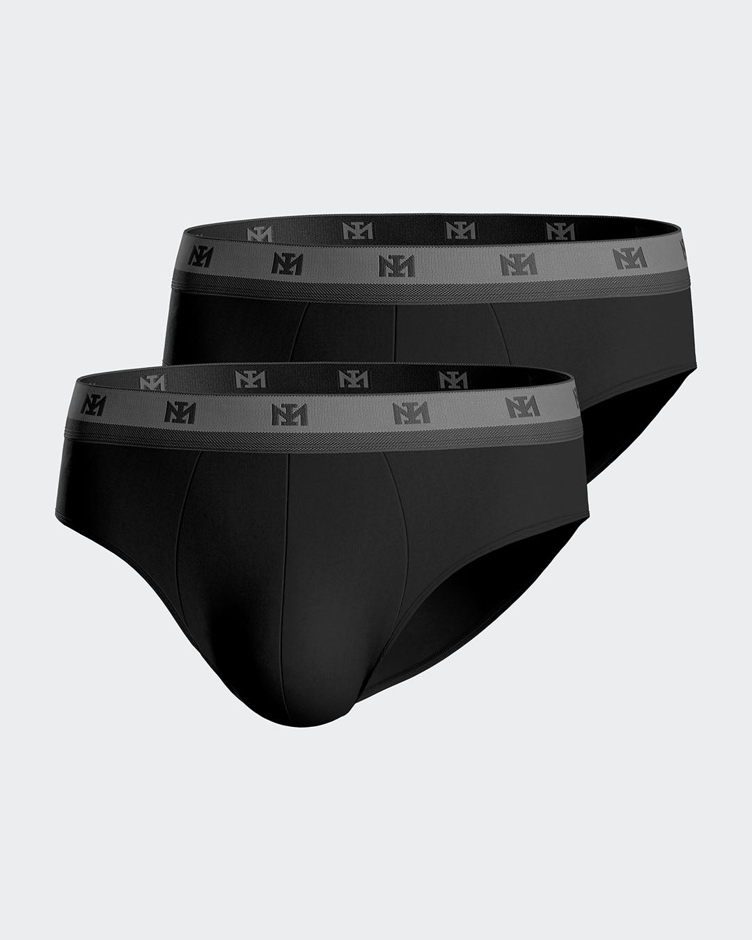 Pack 2 slips de punto de hombre lisos en Lyocell