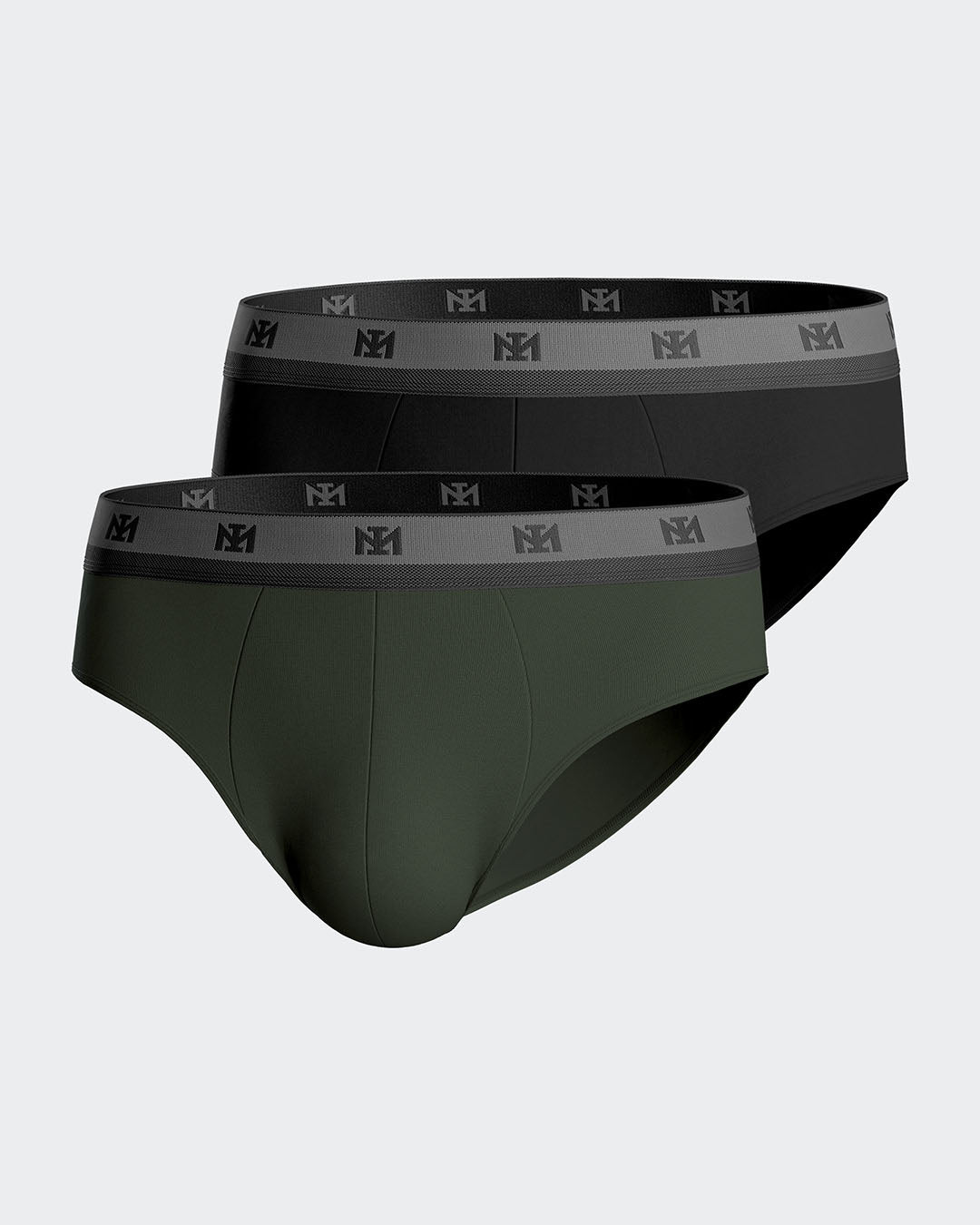 Pack 2 slips de homem lisos em Lyocell