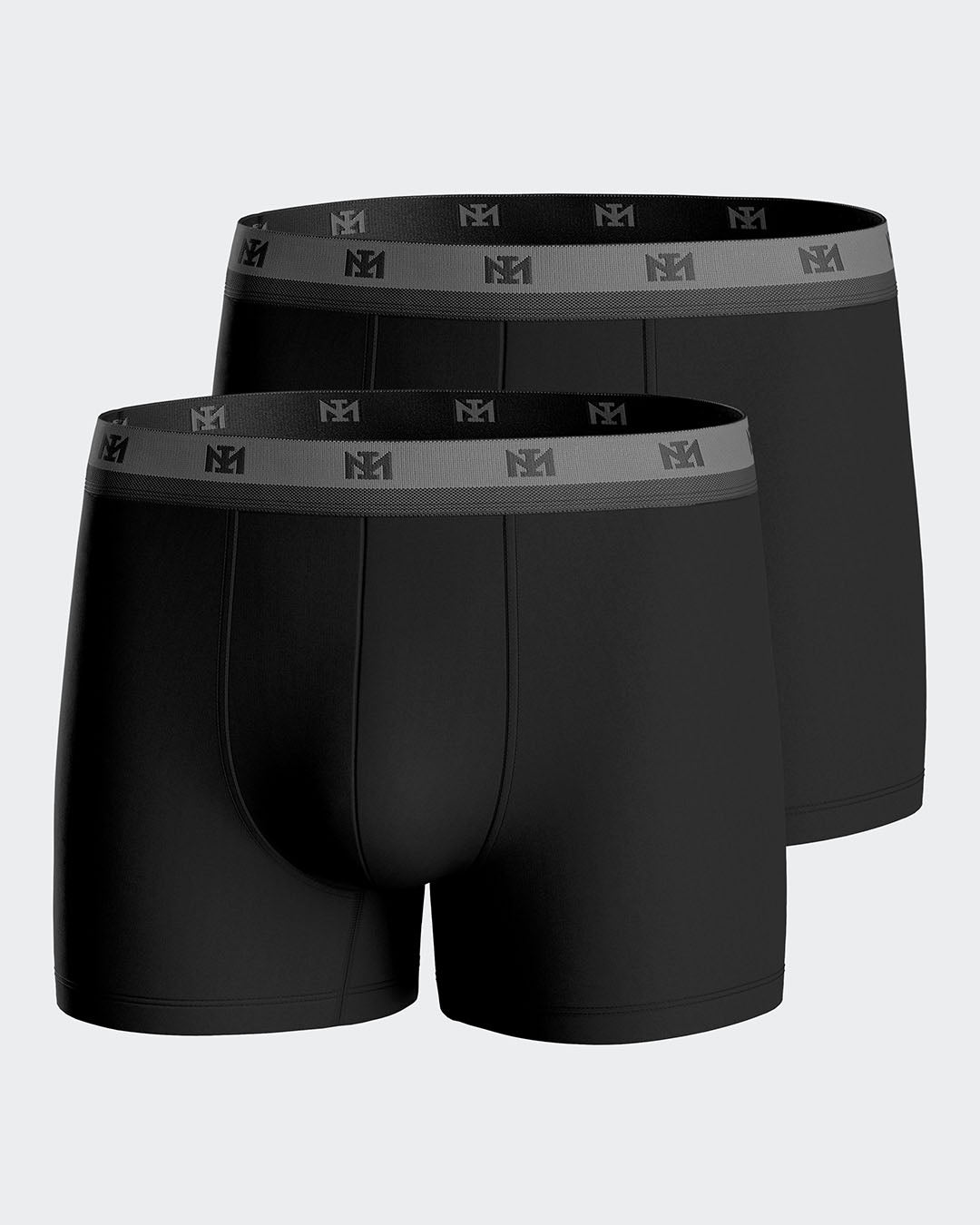 Pack of 2 plain boxers in Lyocell