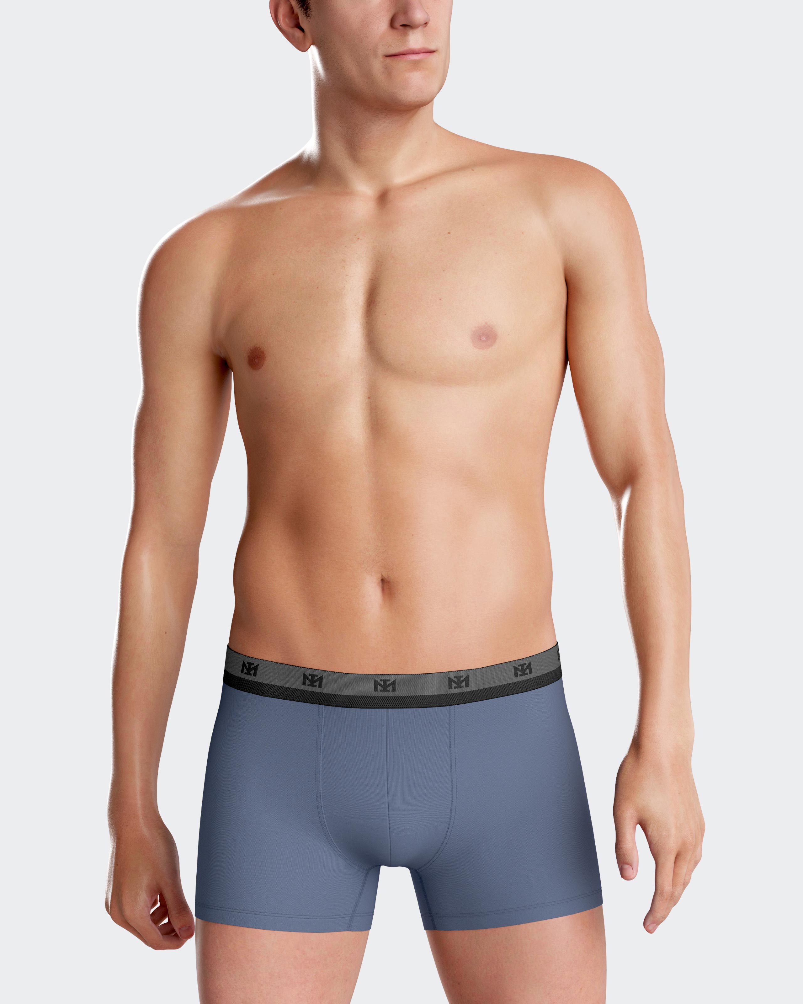 Pack of 2 plain boxers in Lyocell