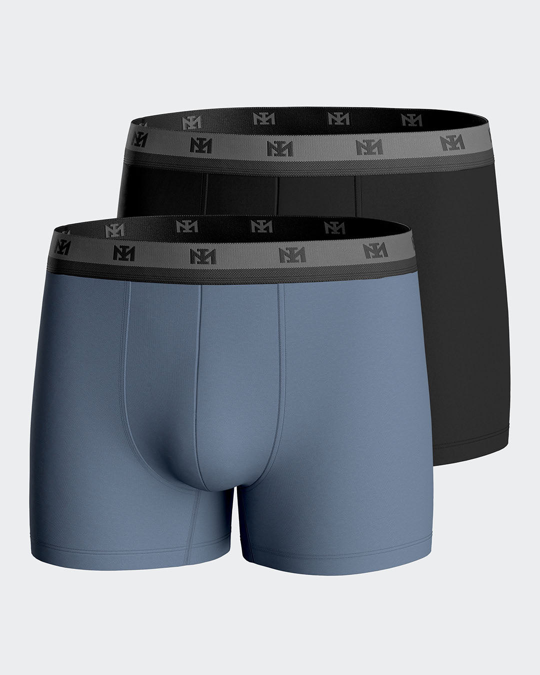 Pack of 2 plain boxers in Lyocell