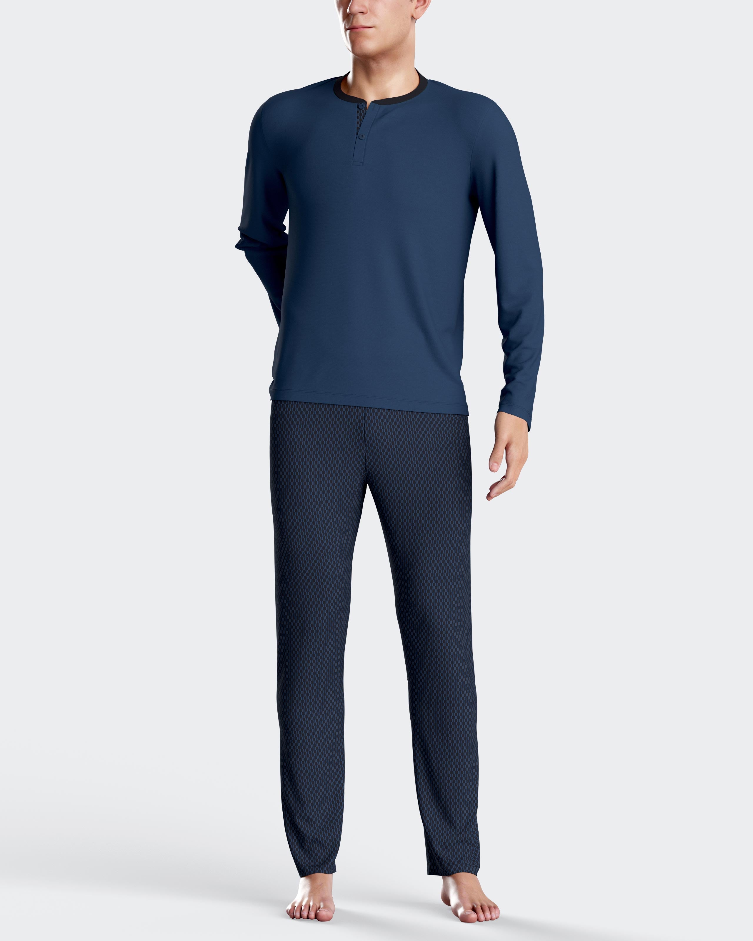 Printed men's pyjamas in Cotton