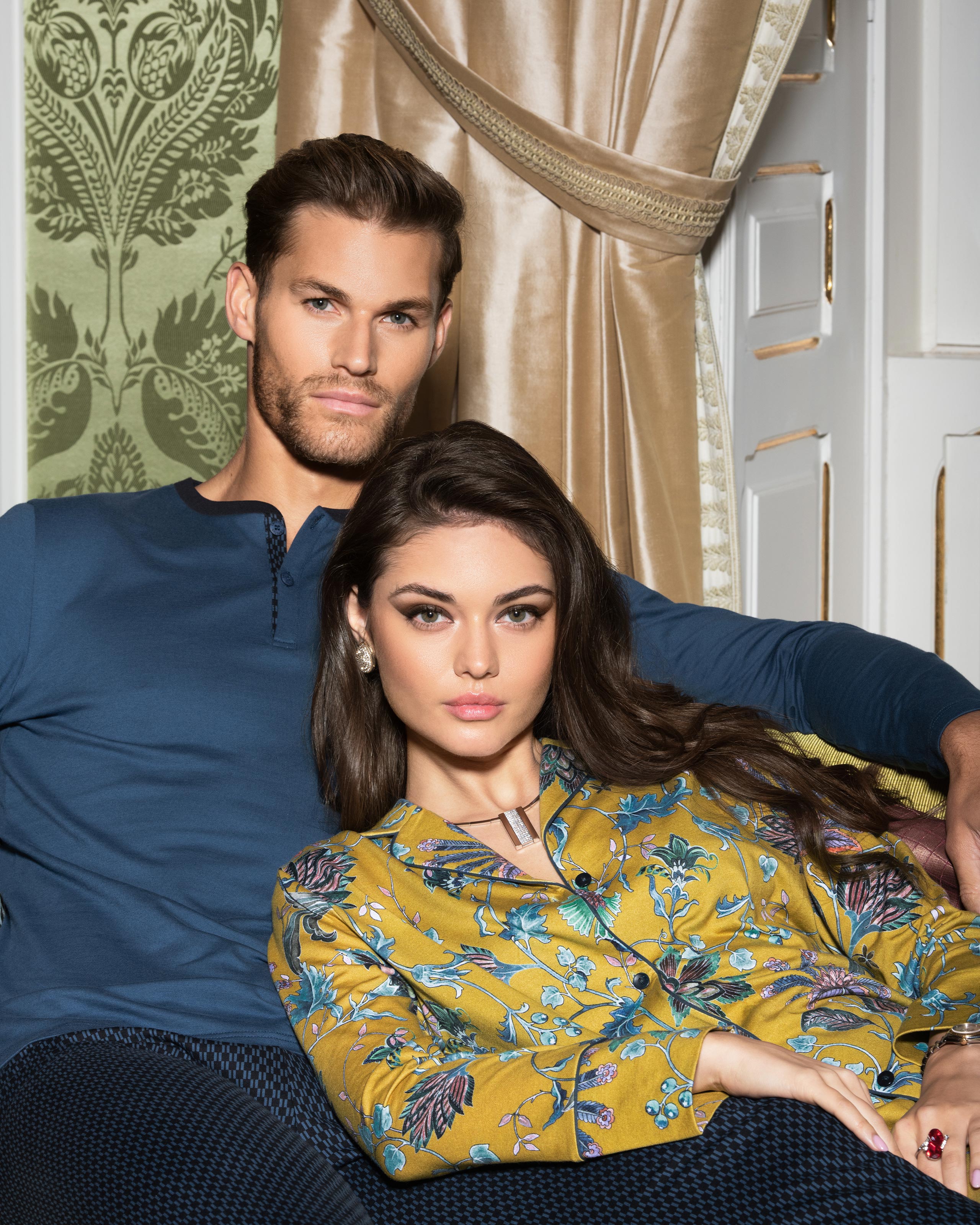 Printed men's pyjamas in Cotton