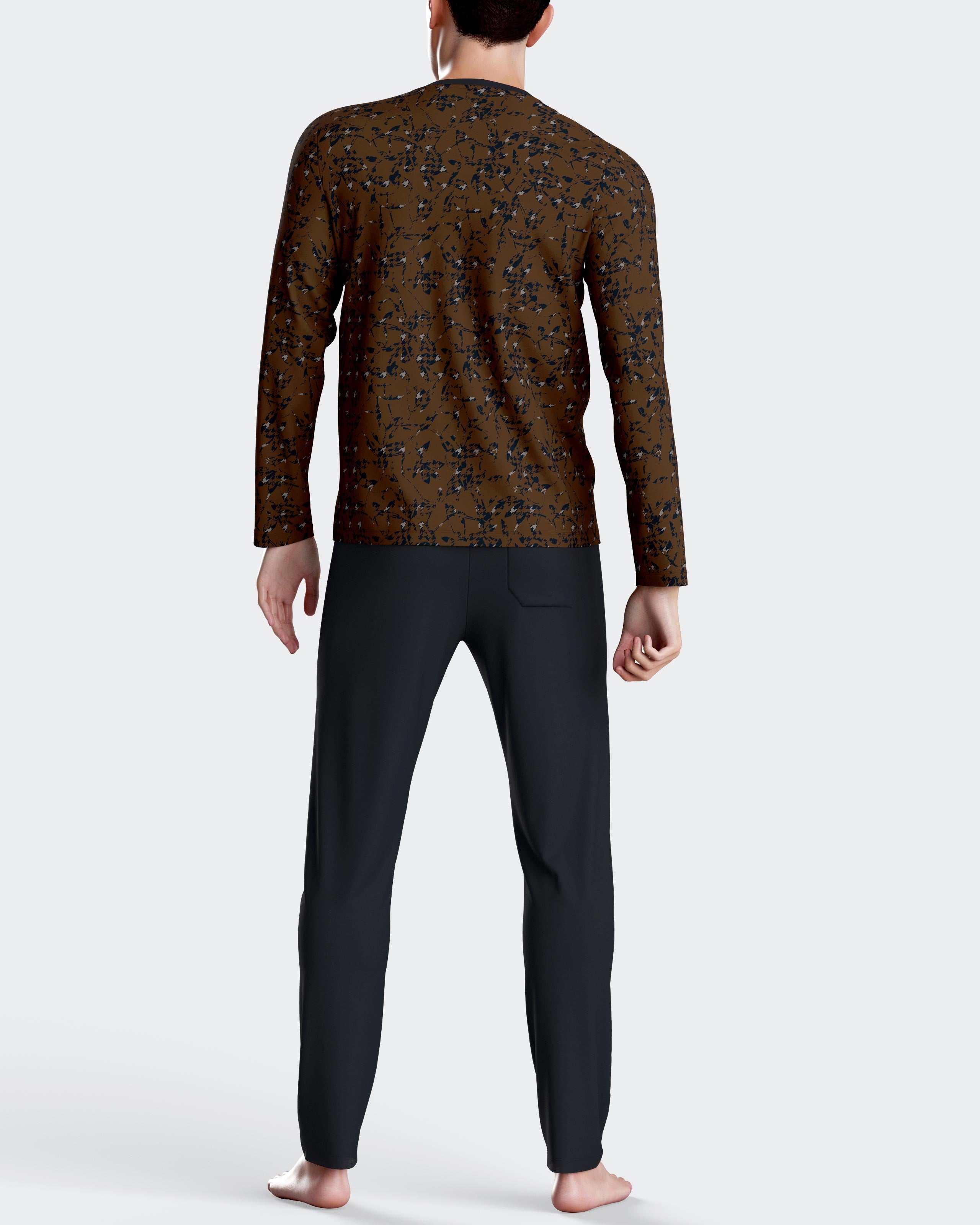 Pyjama imprimé en coton modal