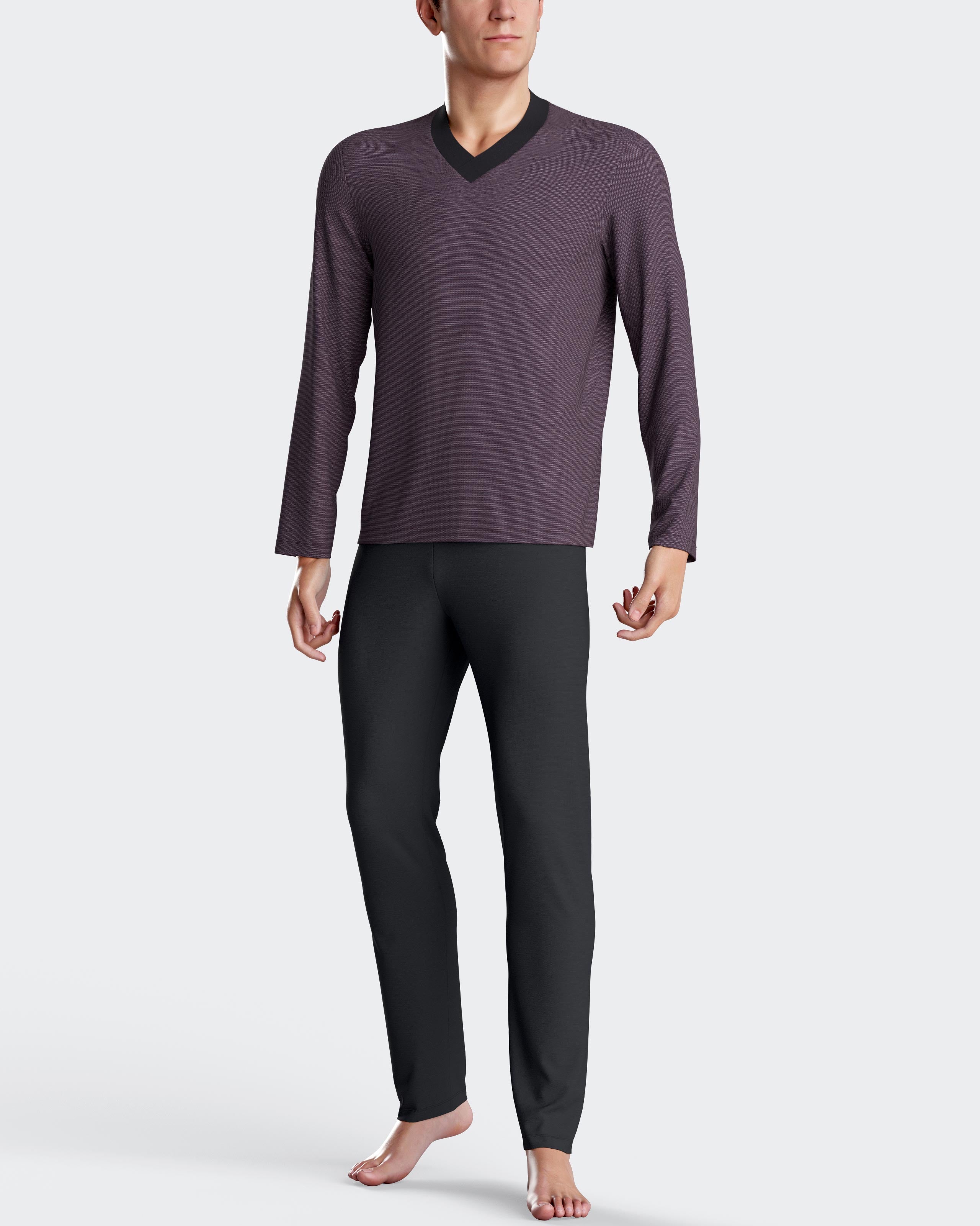 Pijama de homem térmico em Algodão