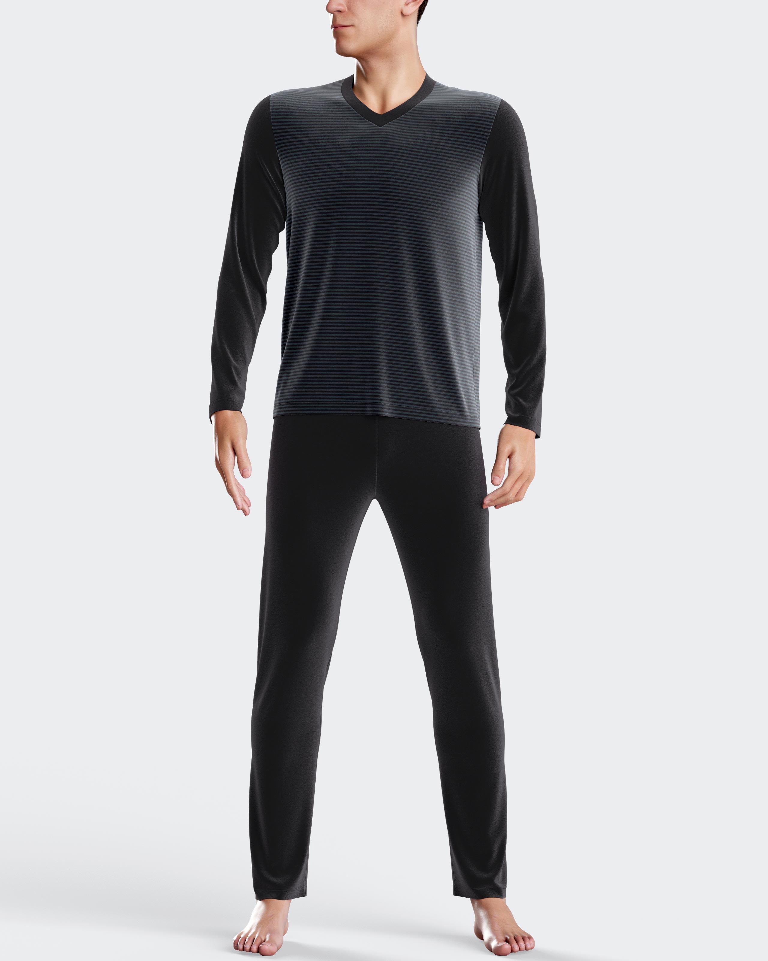 Men's pyjamas in thermal velvet