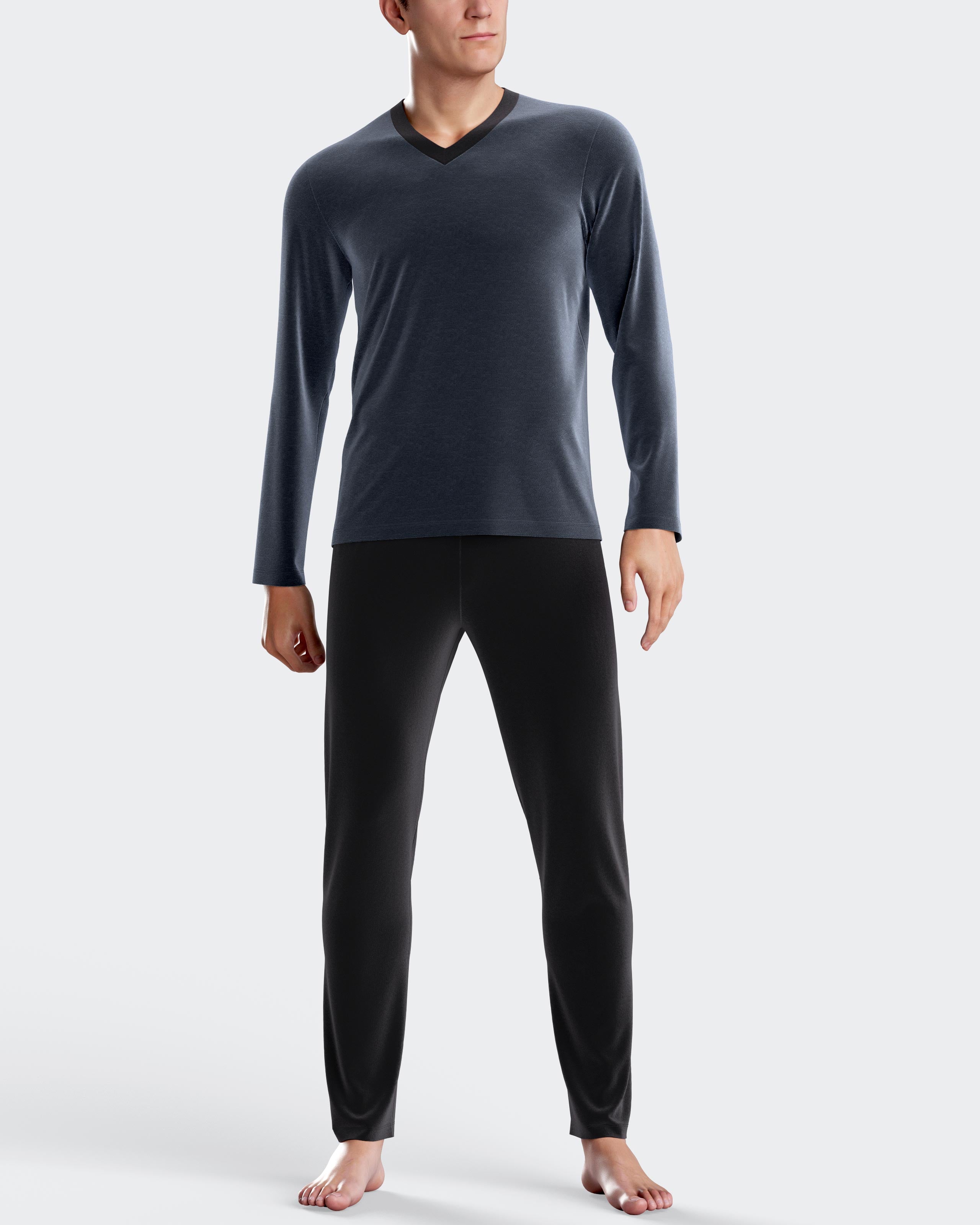 Pyjama texturé en Velour thermique