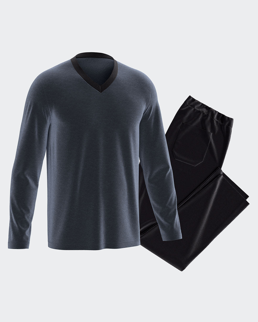 Pyjama texturé en Velour thermique