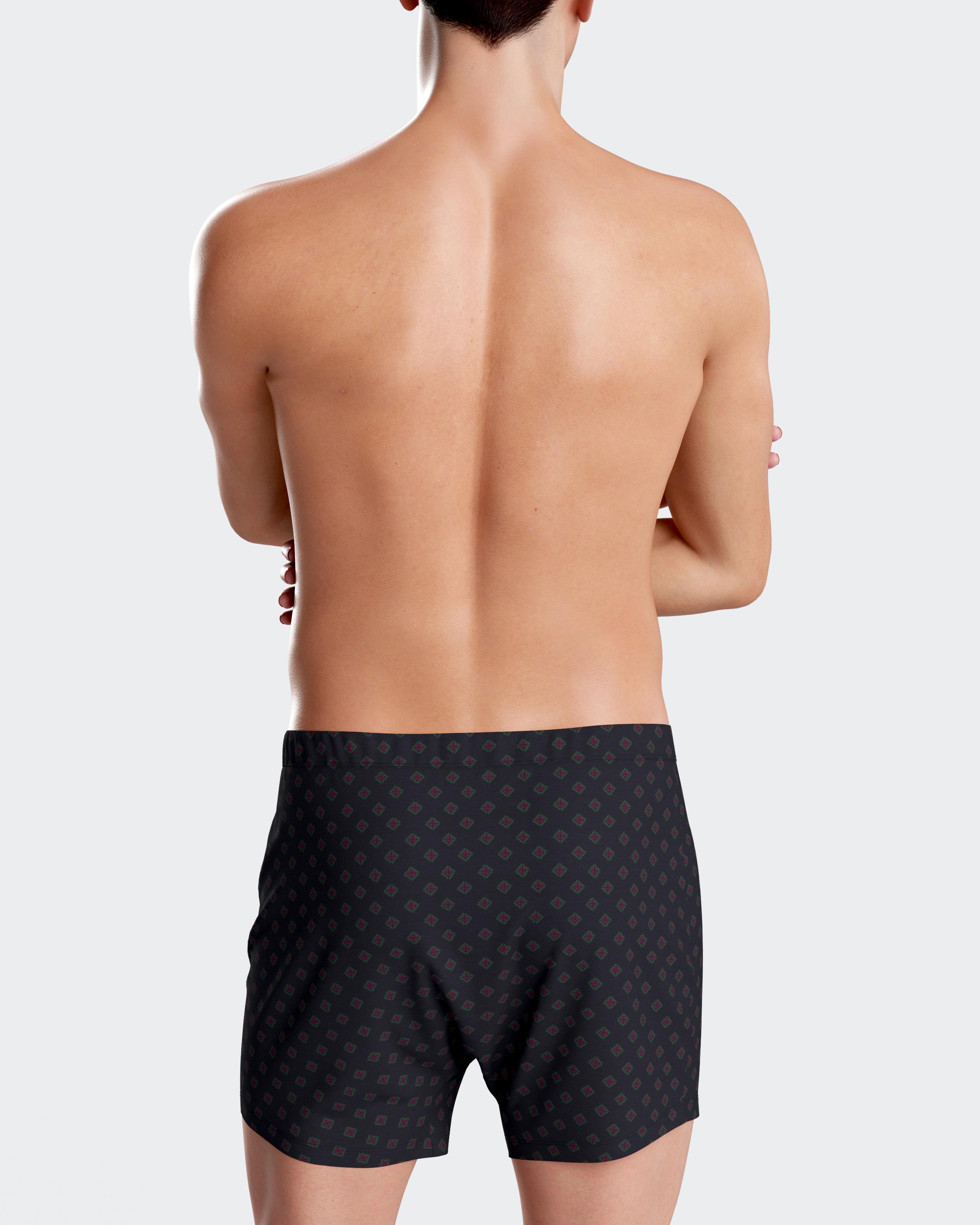 Boxershort de homem com botão em Algodão Modal