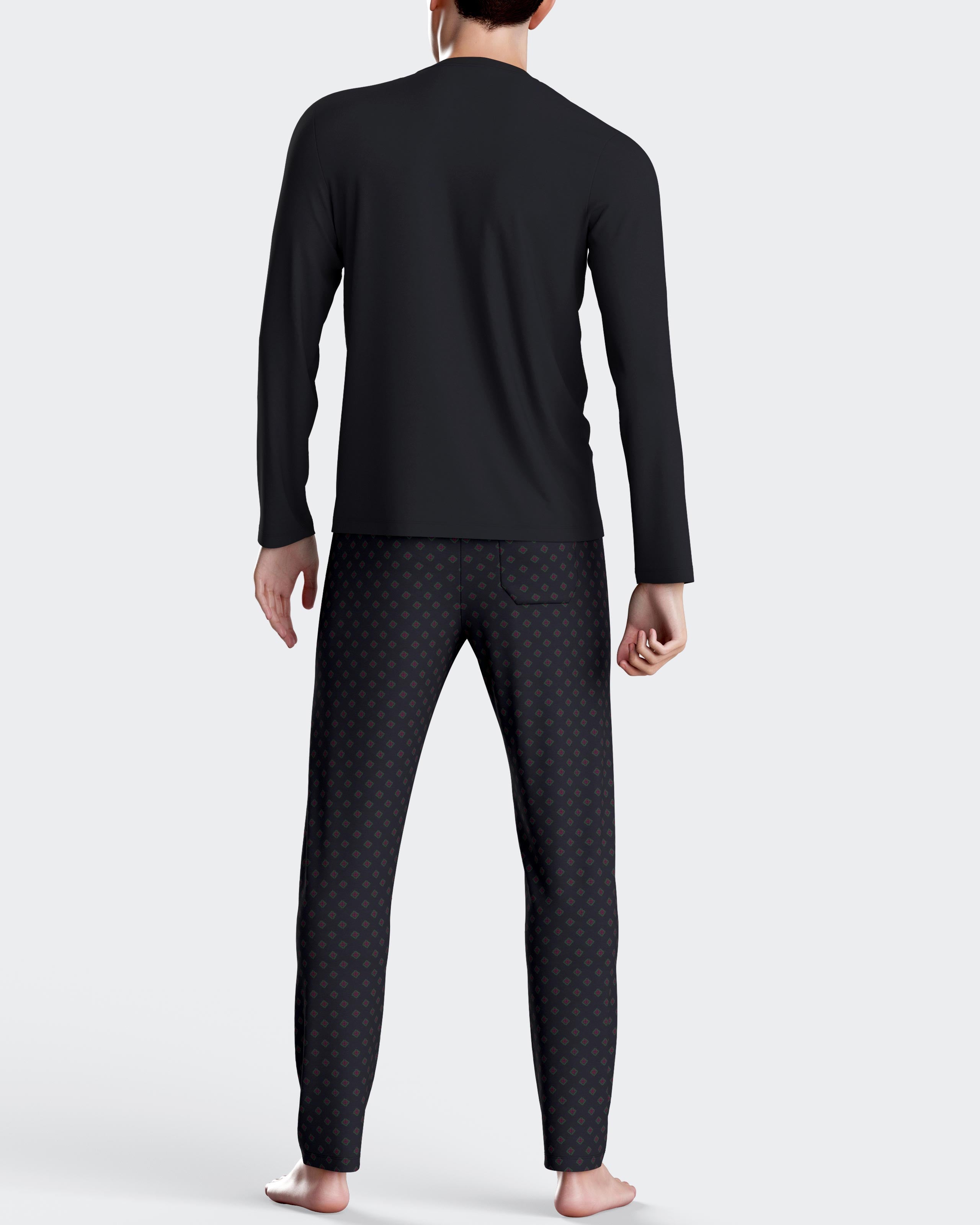 Printed men's pyjamas in Cotton Modal