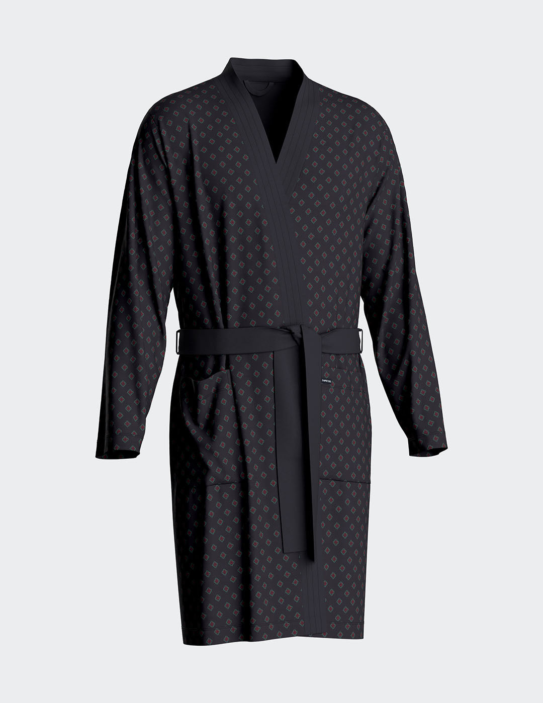 Robe de homem estampado em Algodão