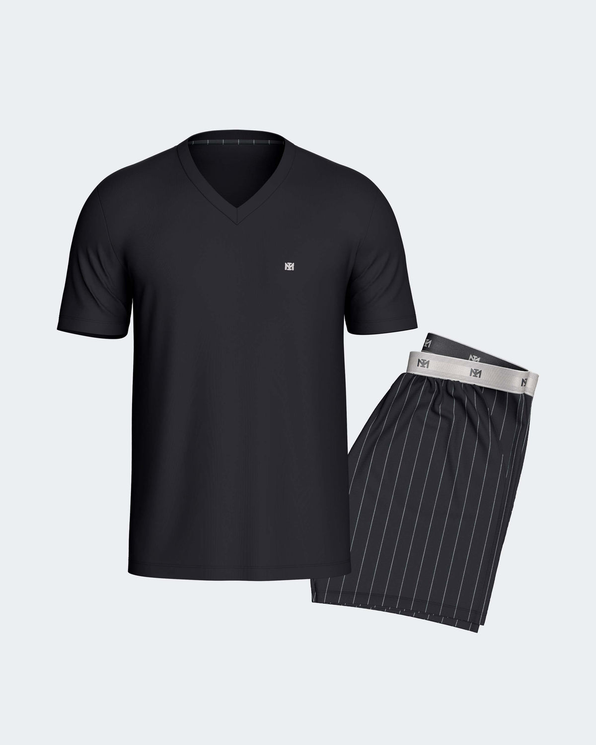 Men's short pyjama in Cotton Modal