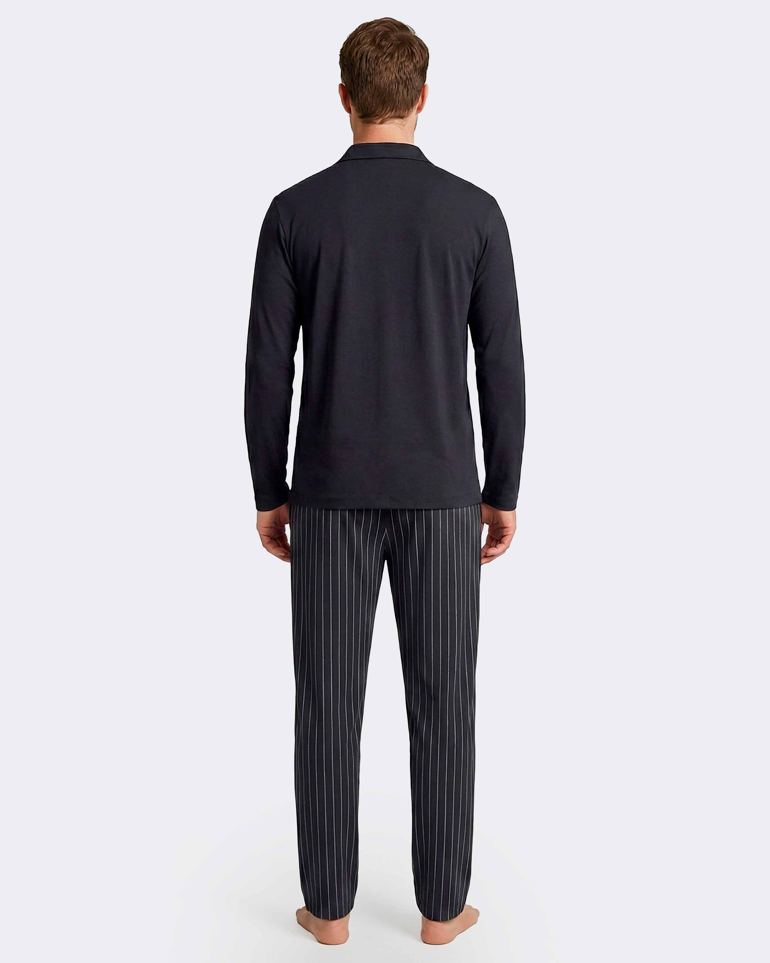 Men's long pyjama in Cotton Modal