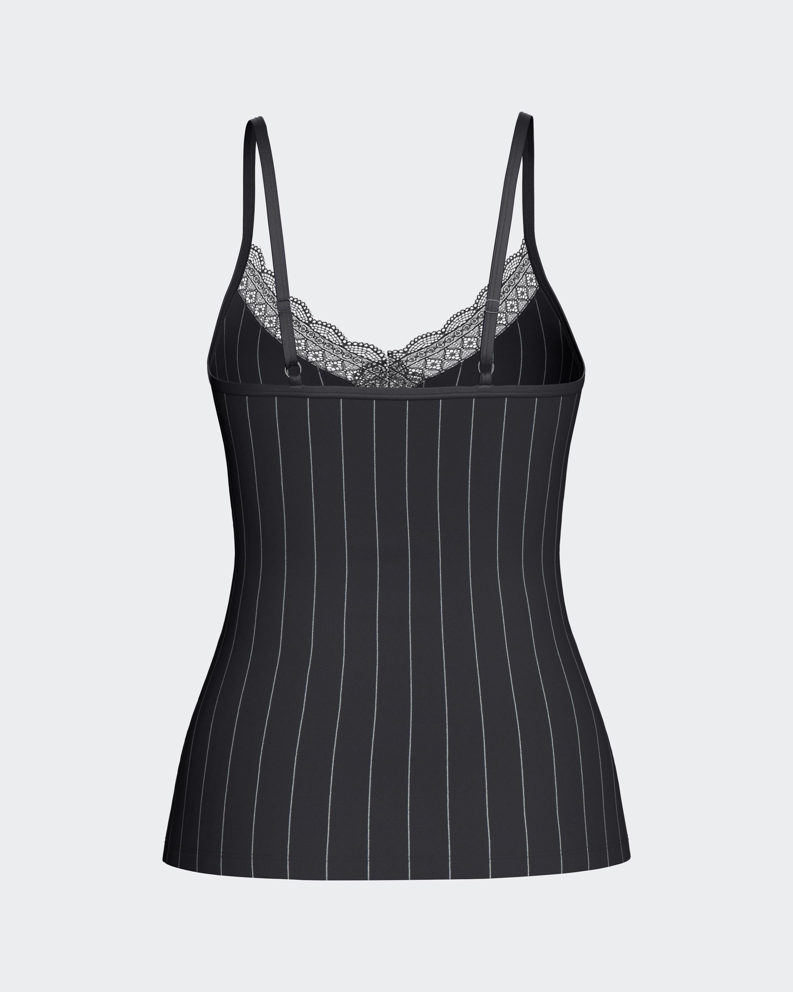 Striped strappy top in Cotton Modal